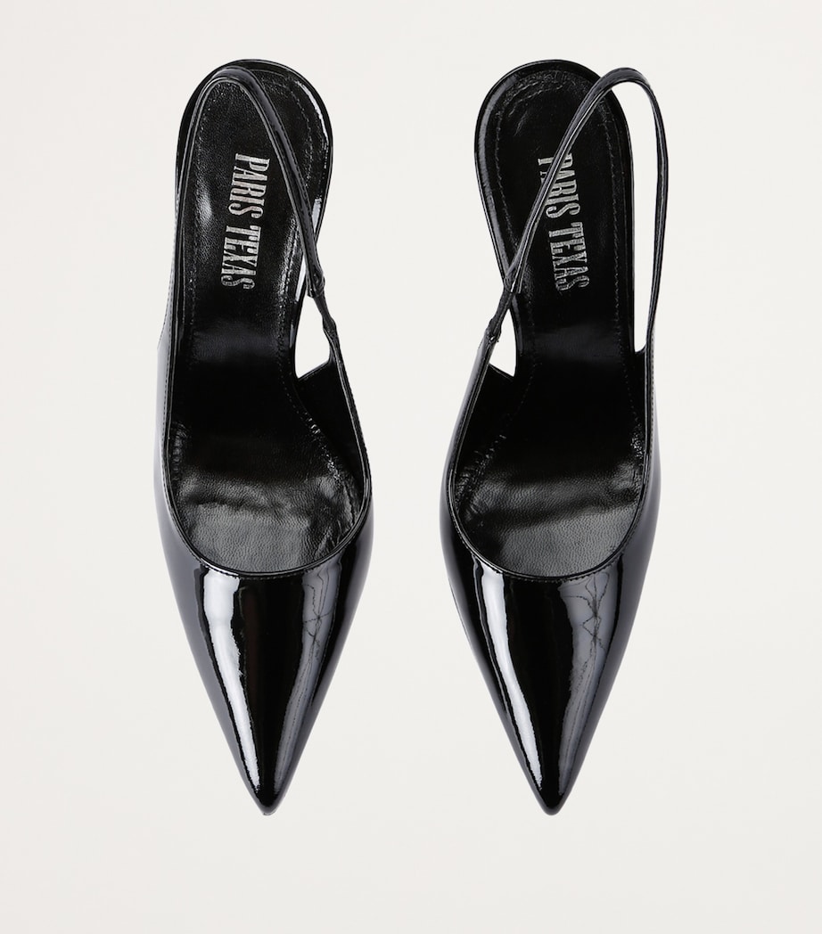 Patent Leather Lidia Slingback Pumps 105 BLACK Image 5