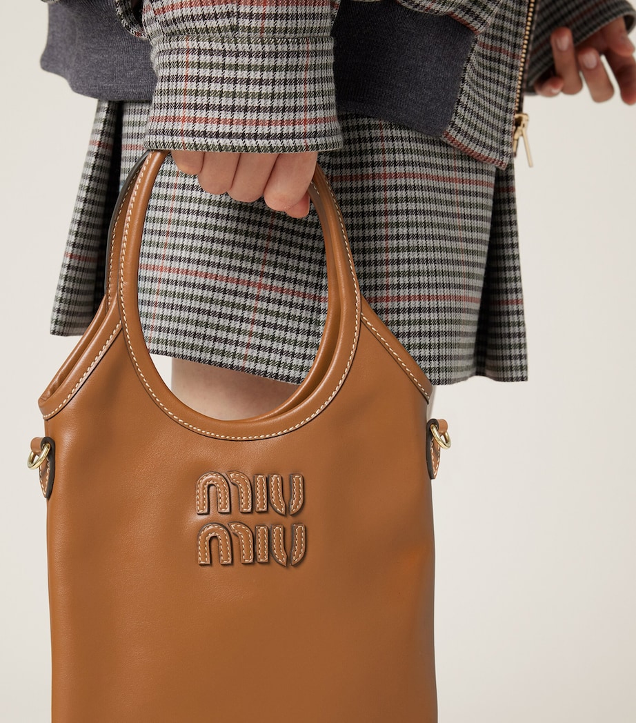 Leather Ivy Top-Handle Bag F0046 Image 4