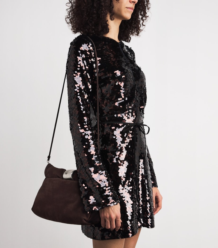 Suede Cuff Clutch Bag ESPR ESPRESSO Image 5