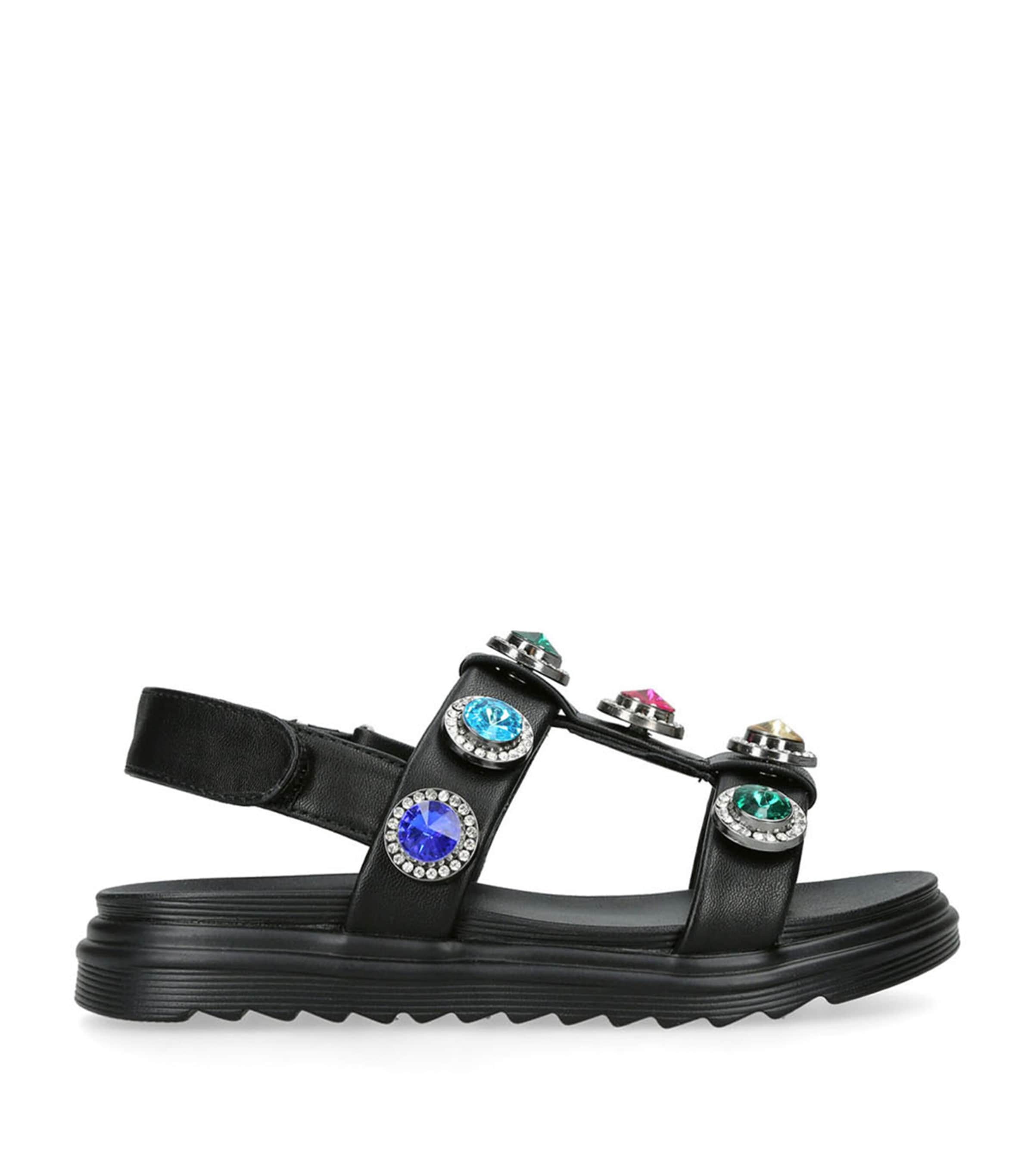 Kurt Geiger London Mini Orson Crystal Sandals Black/comb Image 3