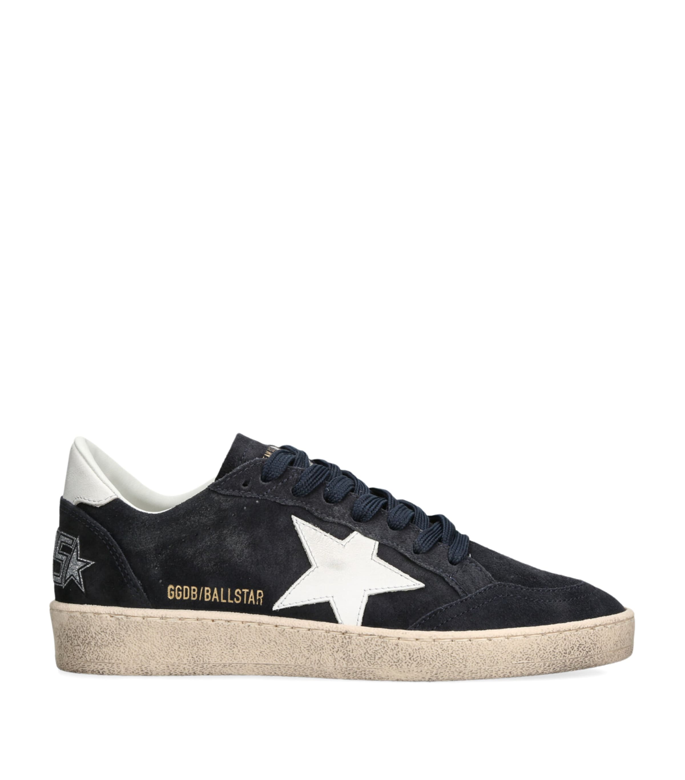 Golden Goose Suede Ball Star Sneakers Navy Image 1