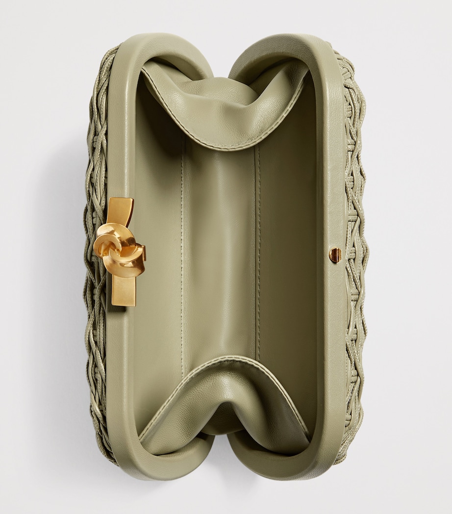 Bottega Veneta Leather Knot Minaudiere Clutch Bag Image 4