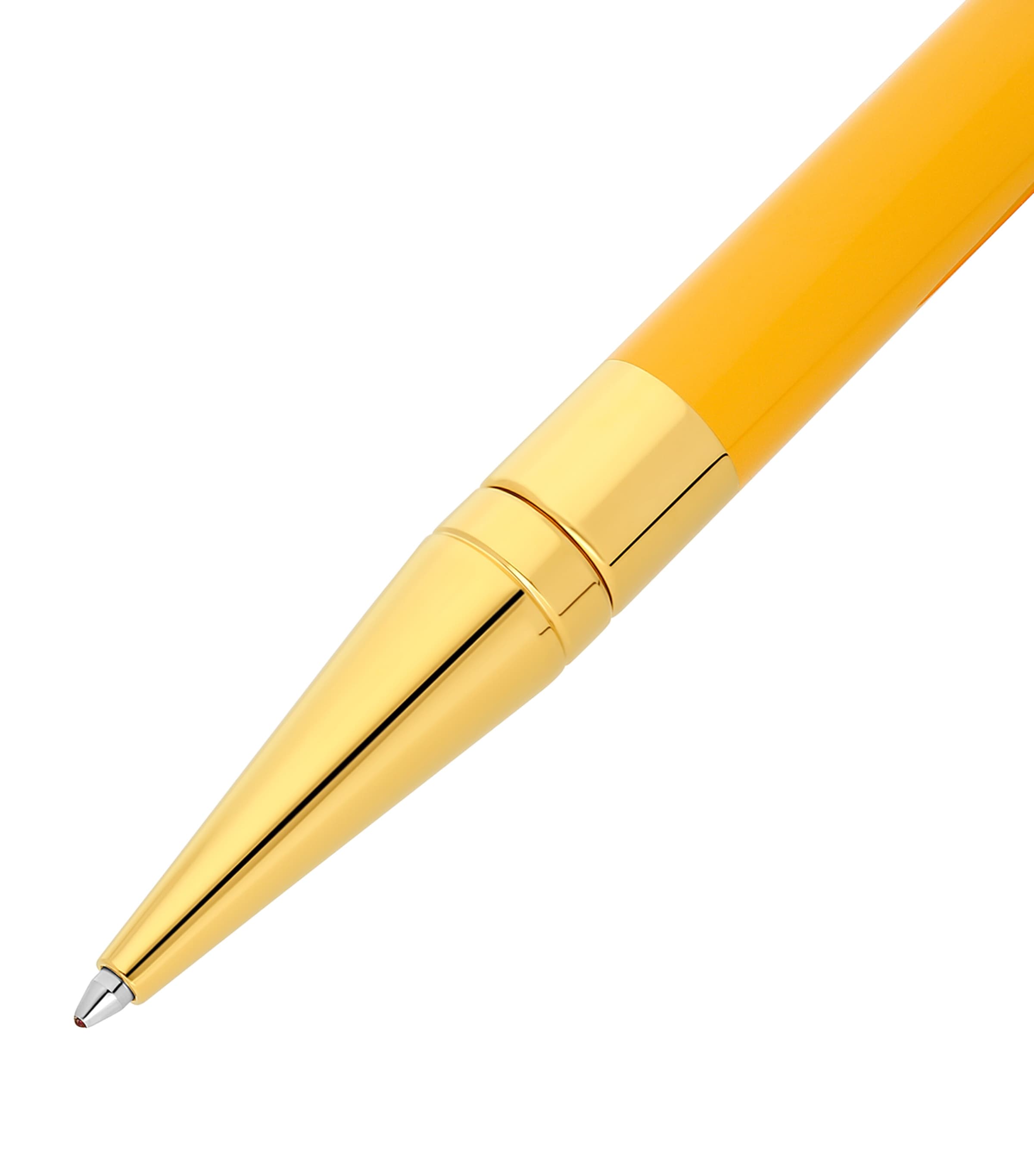 S.T. Dupont D-Initial Dragon Ballpoint Pen Mustard/gold Image 3