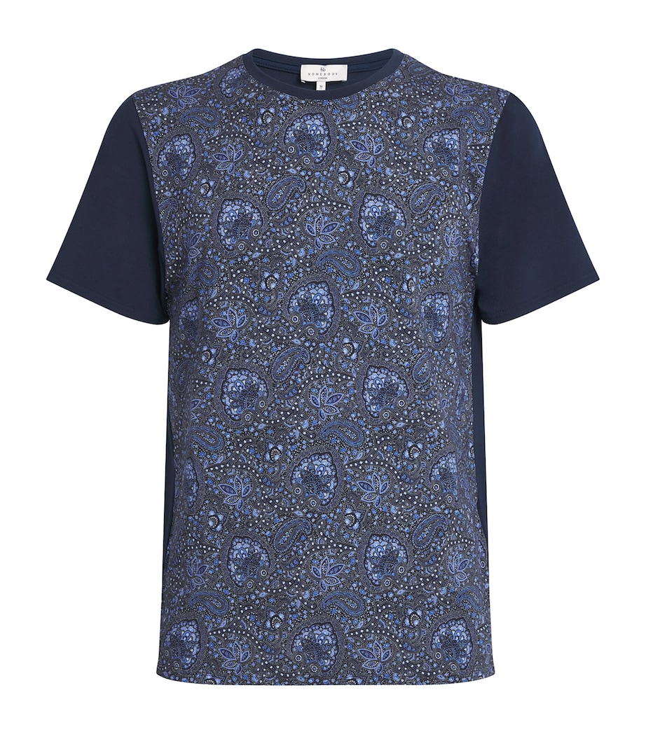 Liberty Print Lounge Top NVYA-NVY/ART STW NVY Image 1