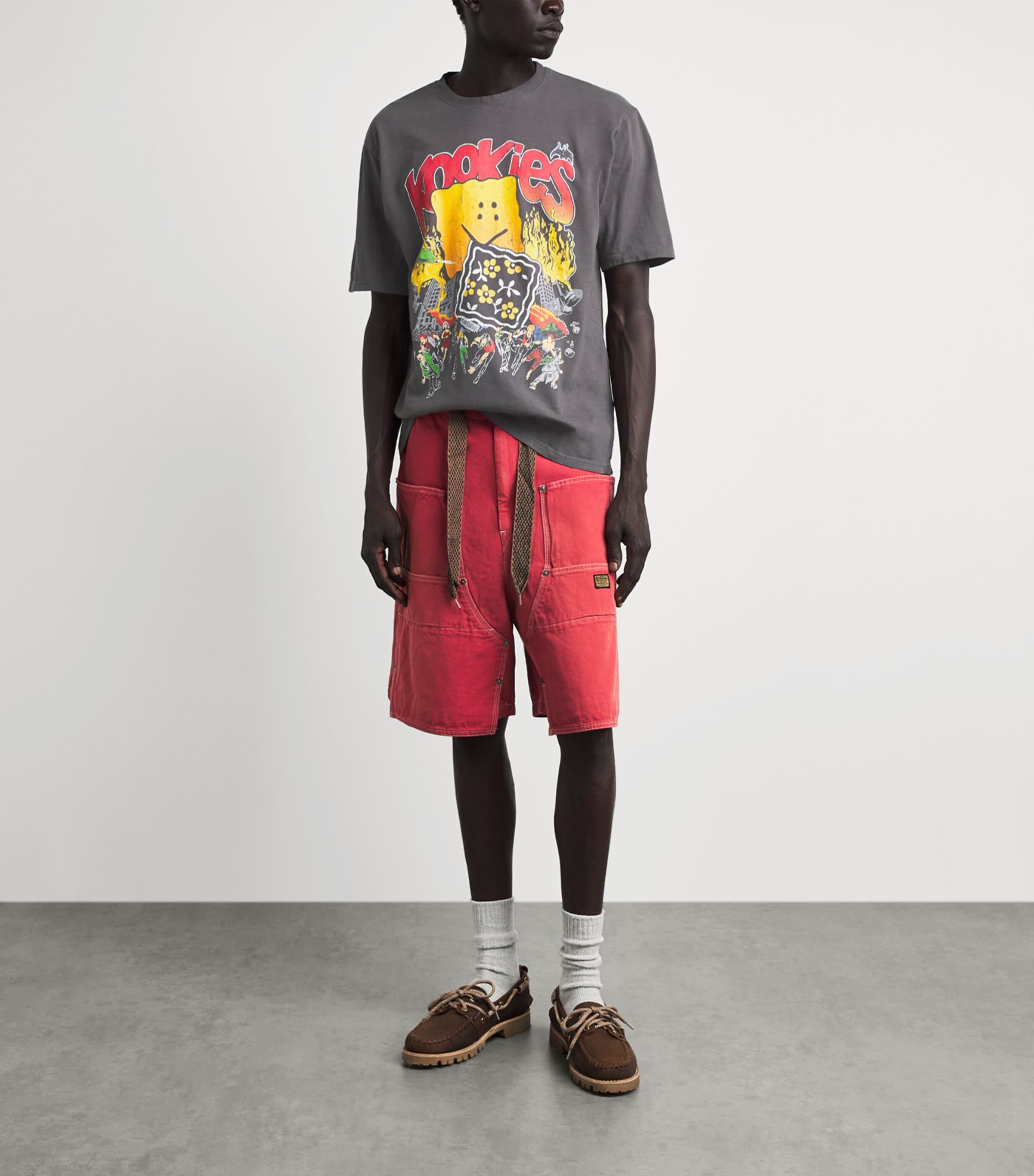 Kapital Mens Cotton Buster Peckish Bowy T-Shirt I B Image 2
