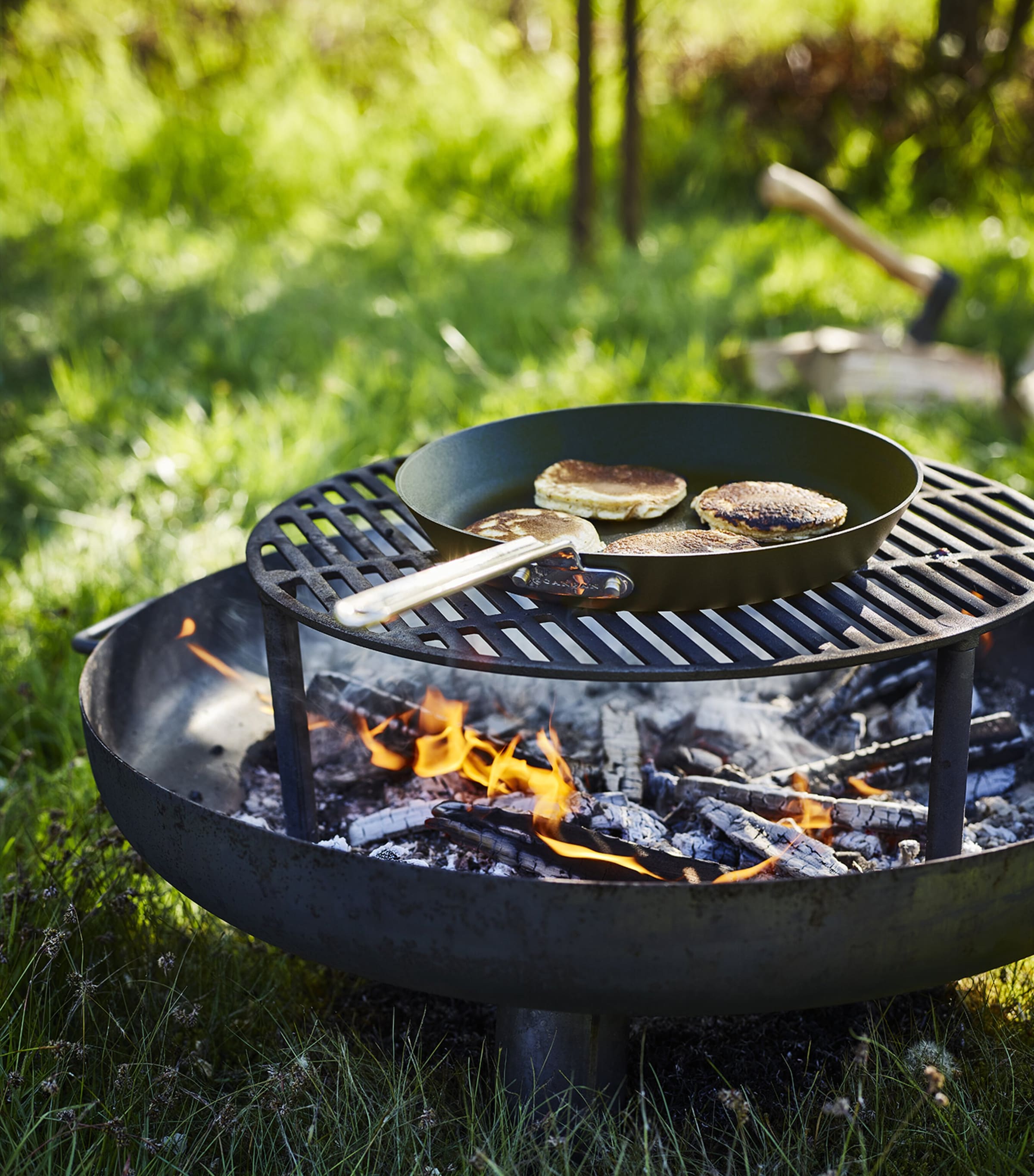 Black Iron Frying Pan (26cm) BLACK Image 3