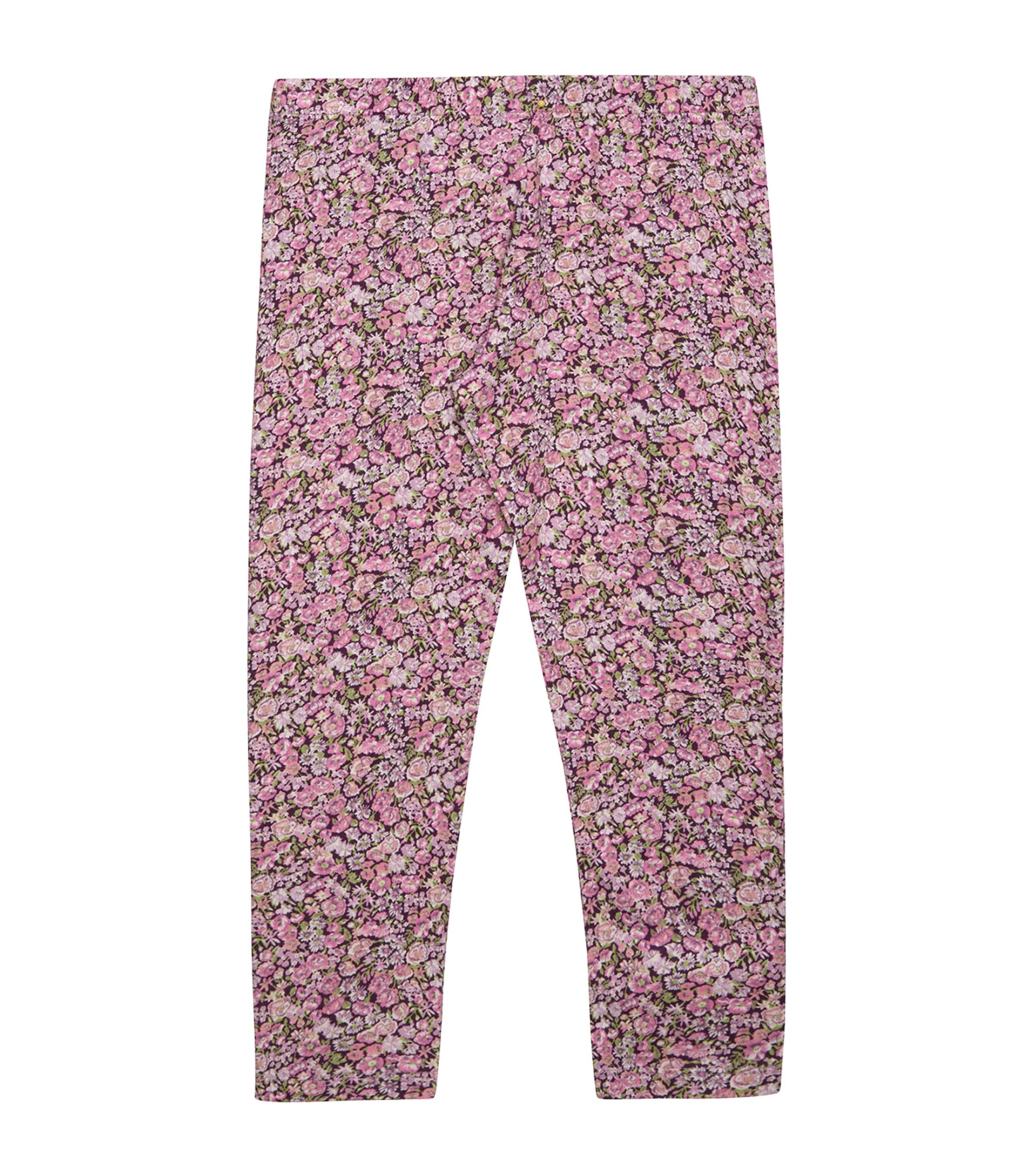 Trotters Stretch-Cotton Liberty Print Leggings (6-11 Years) Plum Image 1