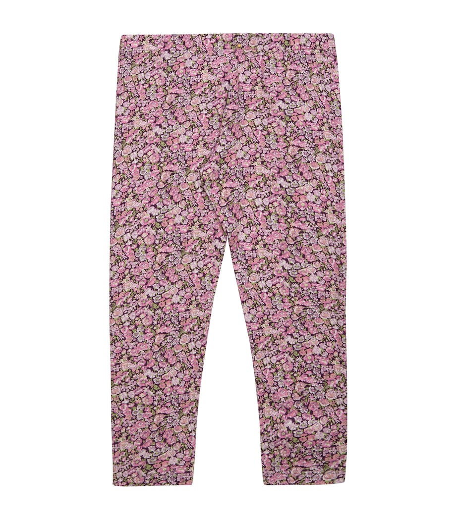 Trotters Stretch-Cotton Liberty Print Leggings (6-11 Years) Plum Image 1