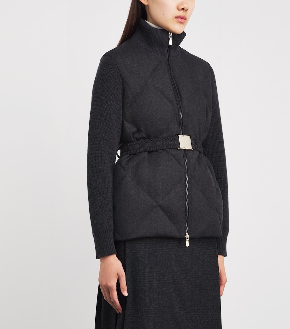 Belted Quilted Jacket CARBONE Image 3