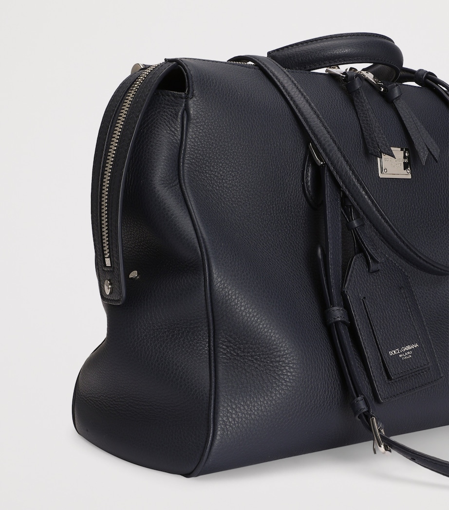 Dolce&Gabbana Leather-Blend Top-Handle Bag Blue Image 5