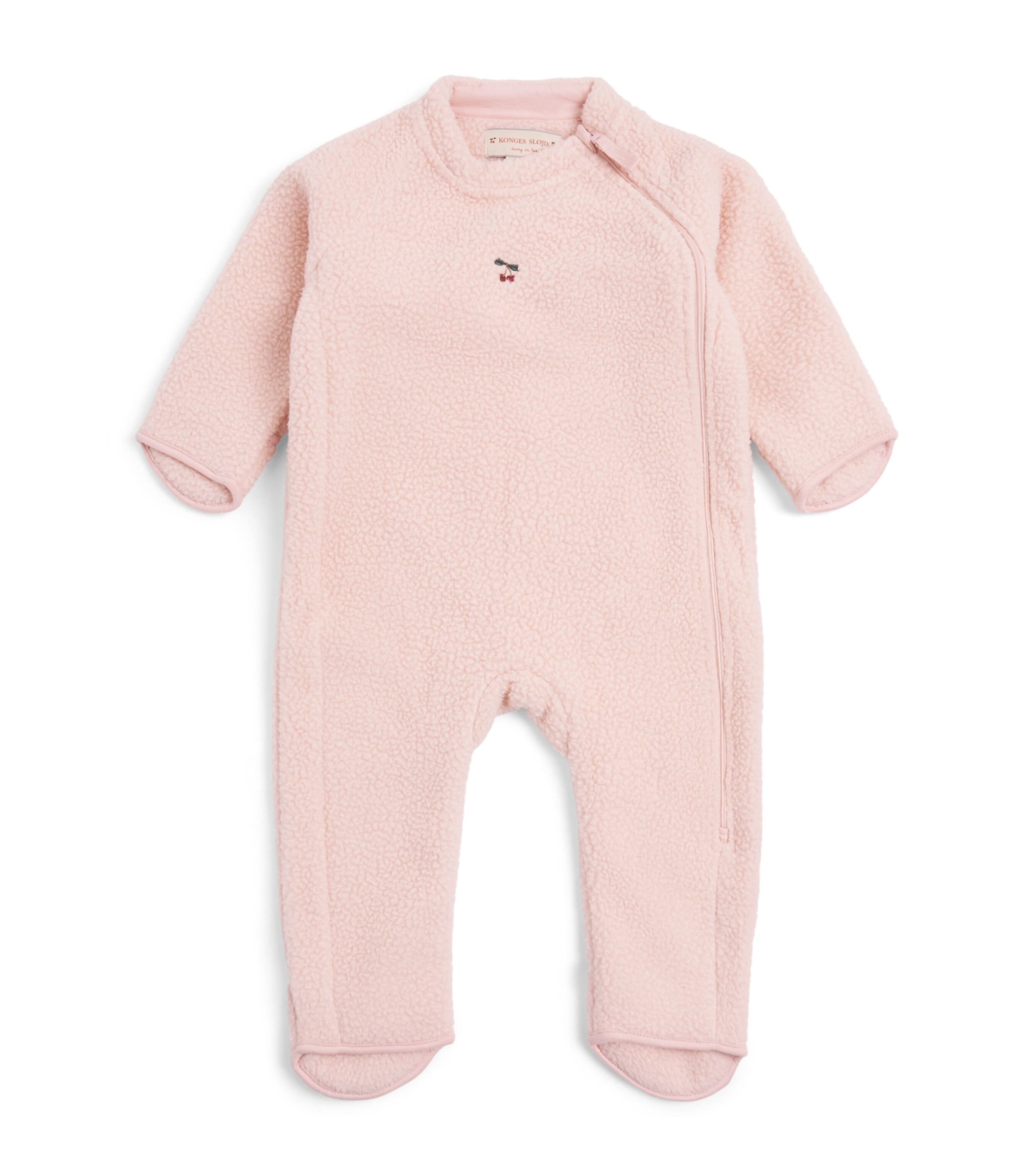 KONGES SLOJD Fleece Safa Playsuit (6-18 Months) Rose Smoke Image 1