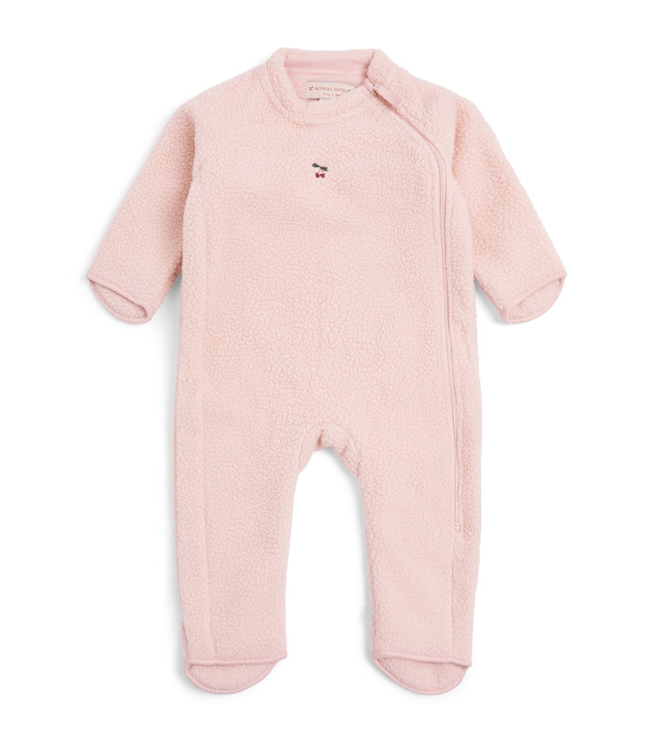 KONGES SLOJD Fleece Safa Playsuit (6-18 Months) Rose Smoke Image 1