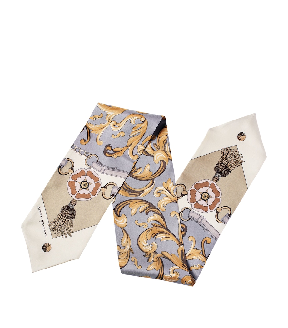 Silk Signature Slim Neck Scarf NEUTRAL Image 1