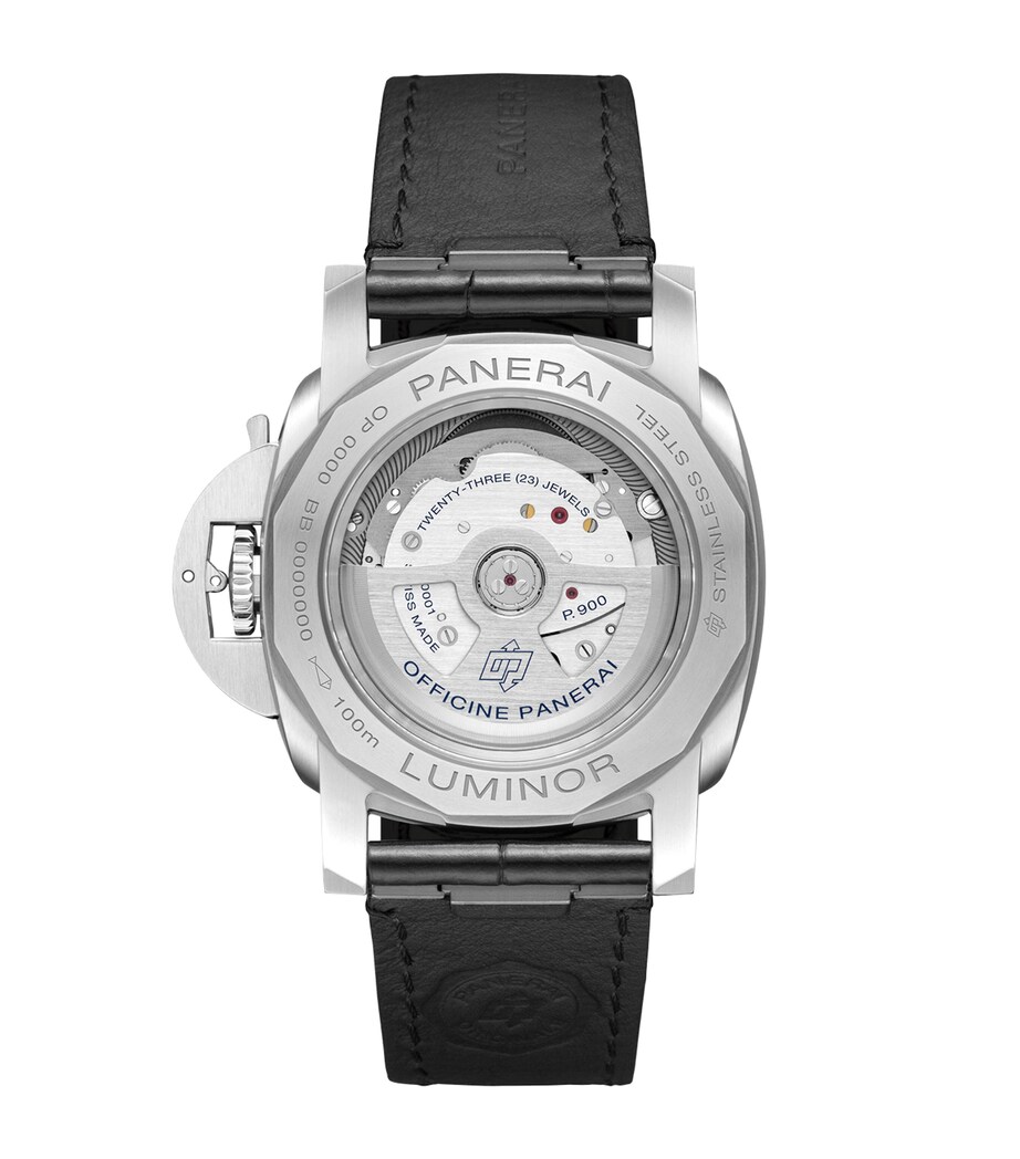Panerai Stainless Steel Luminor Quaranta BiTempo Watch 40mm Black Image 4