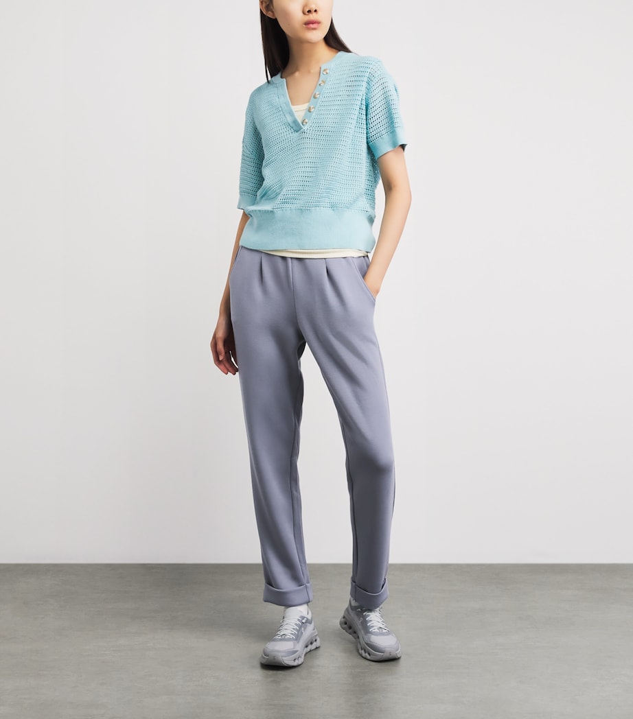 Varley Womens The Slim Cuff Sweatpants Wind Blue Image 2