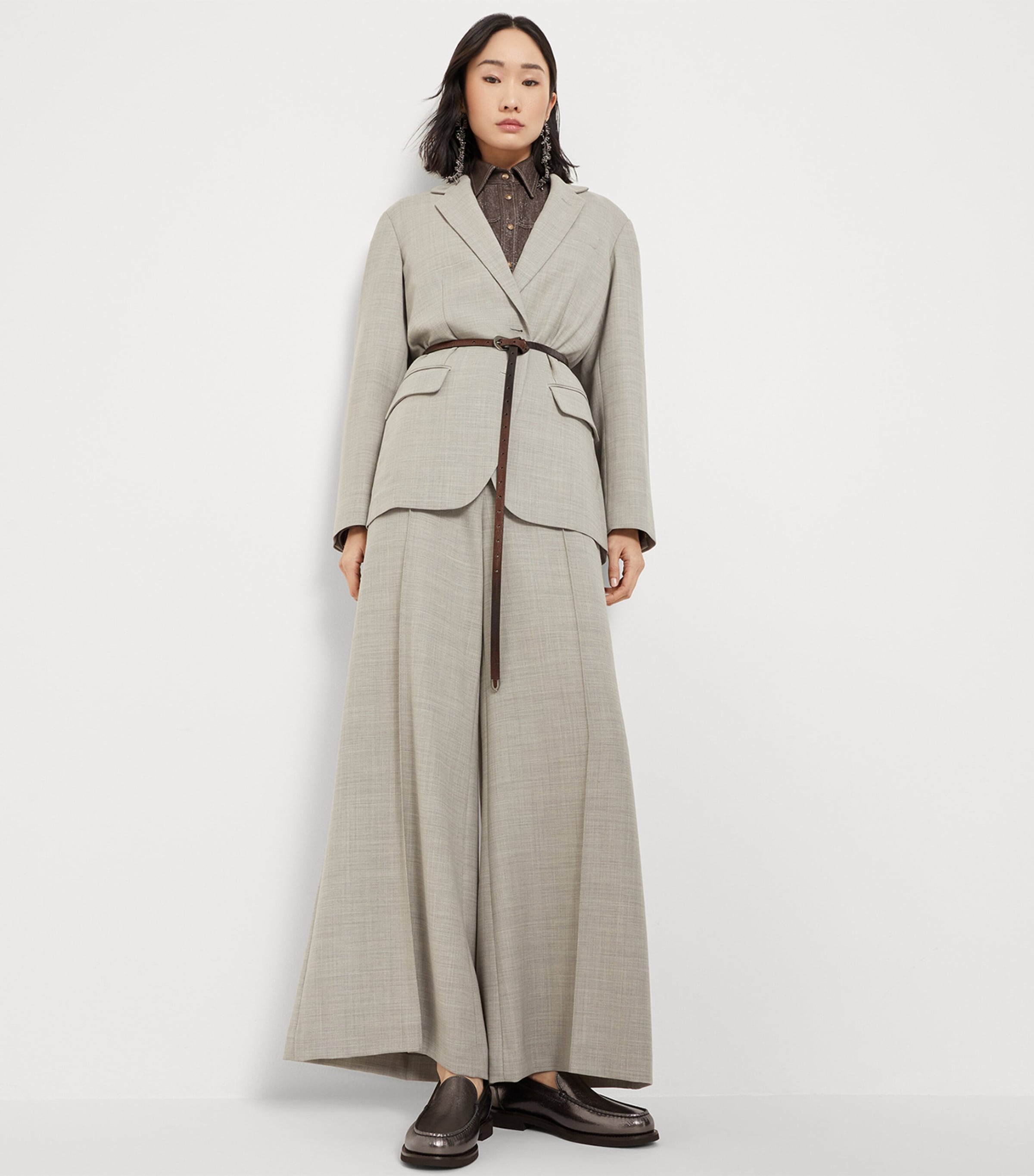 Lamé Calfskin Penny Loafers C4217 Image 5