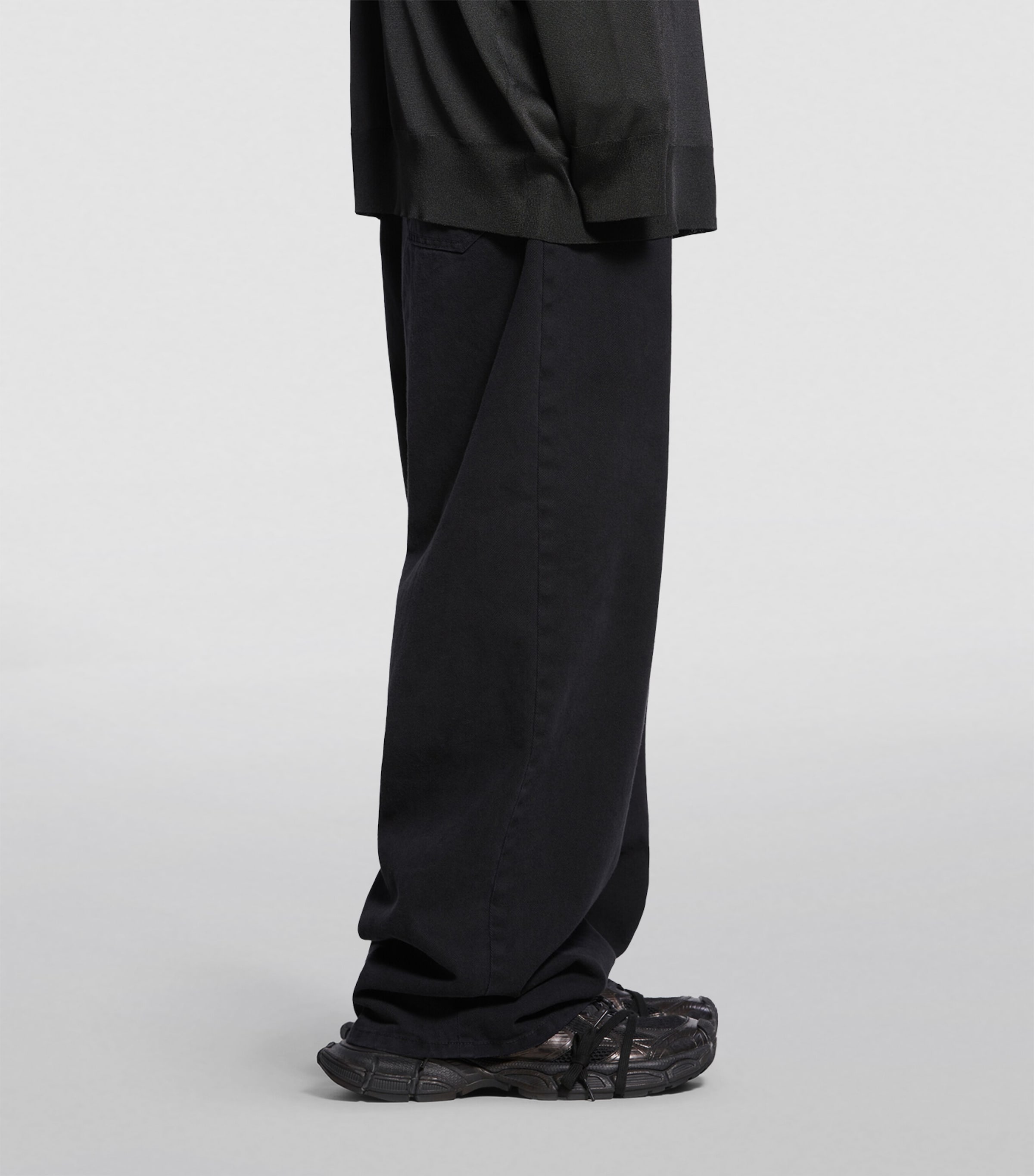 Balenciaga Black 3XL Lace-Up Sneakers | Harrods US