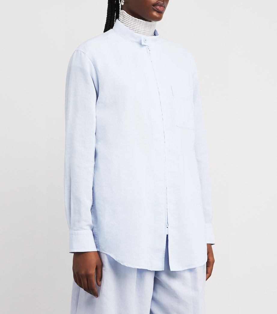 Cotton-Linen Paper-Esque U Shirt 70 Image 3