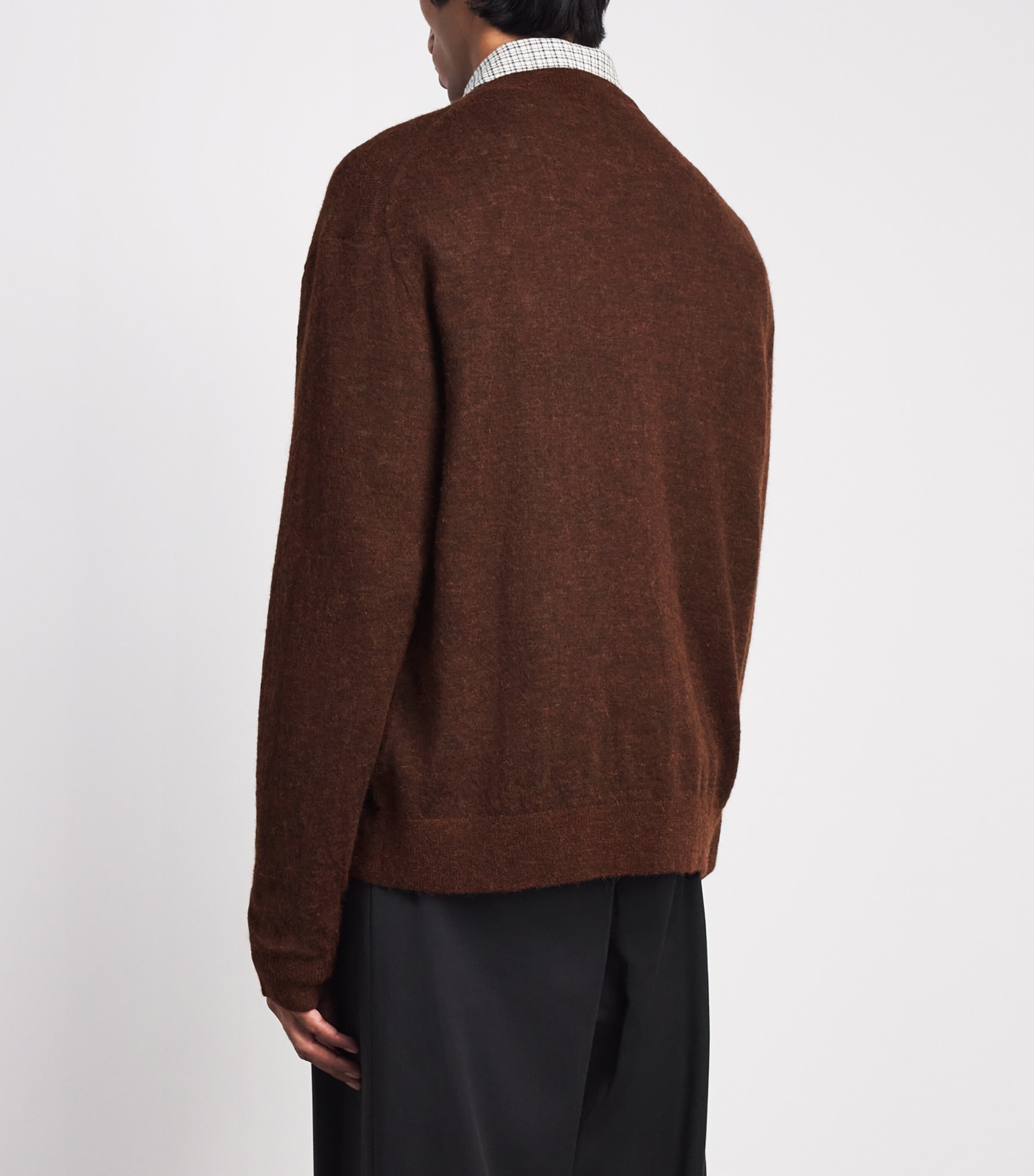 Studio Nicholson Mens Andres Cardigan Chestnut Image 5