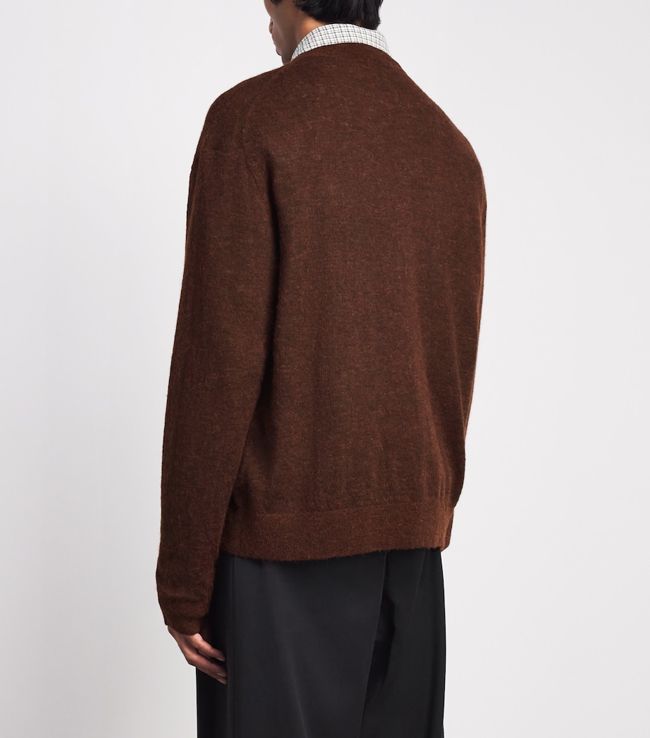 Studio Nicholson Mens Andres Cardigan Chestnut Image 5