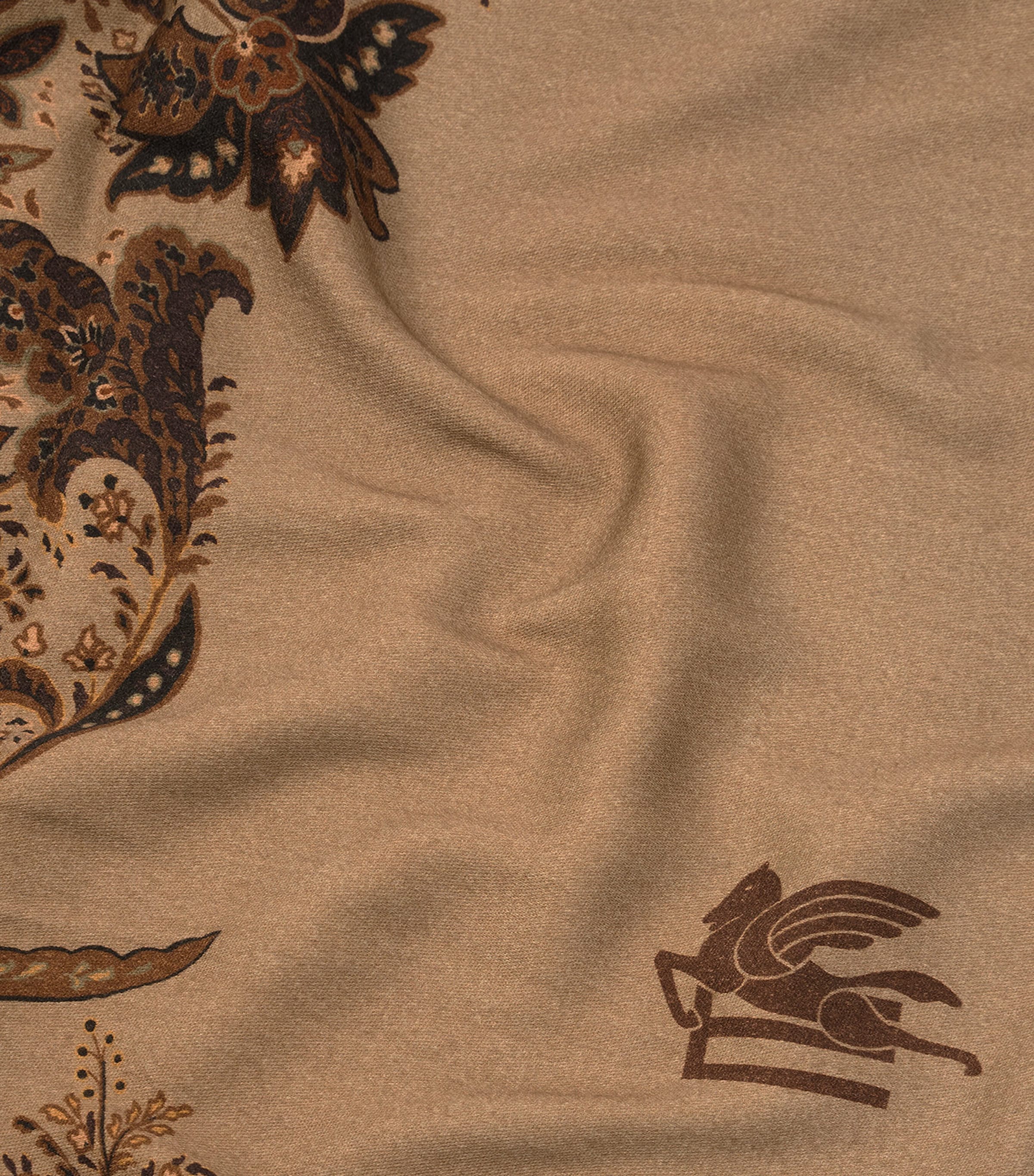 Wool Clergy Throw (140cm x 180cm) PRINT ON BEIGE BASE Image 2