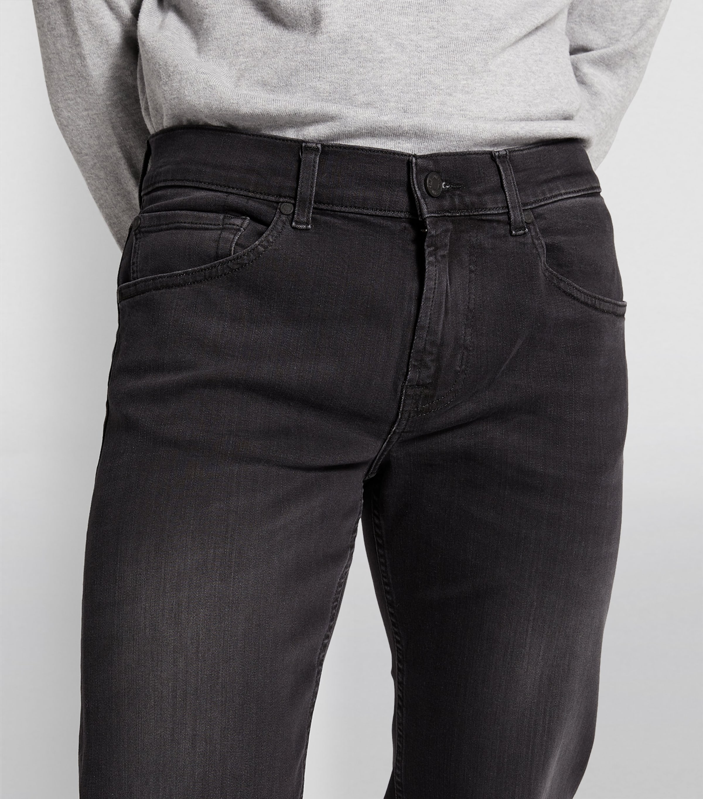 Slimmy Lux Performance Plus Jeans WASHED BLACK Image 6