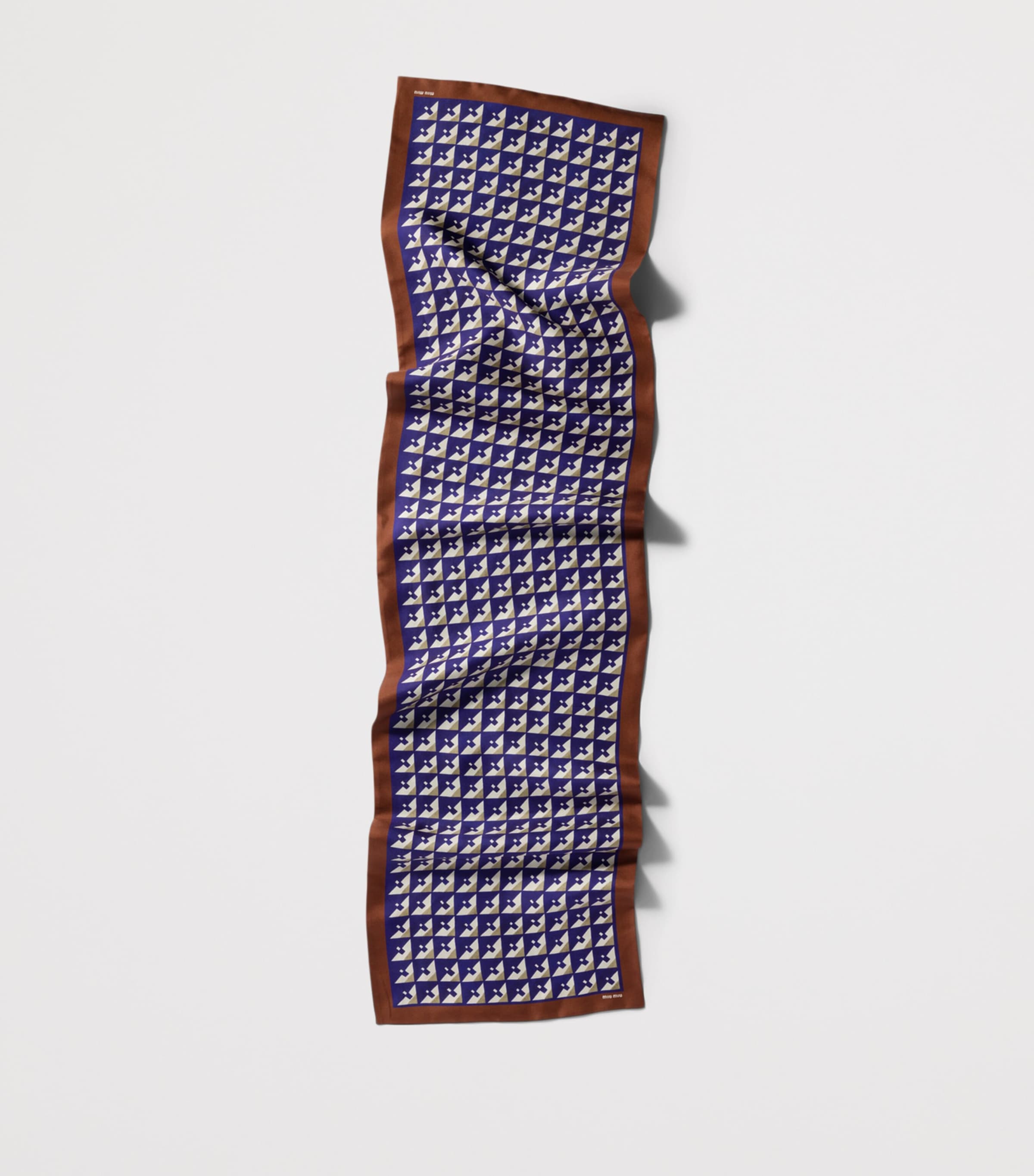 Miu Miu Silk Printed Scarf Image 2
