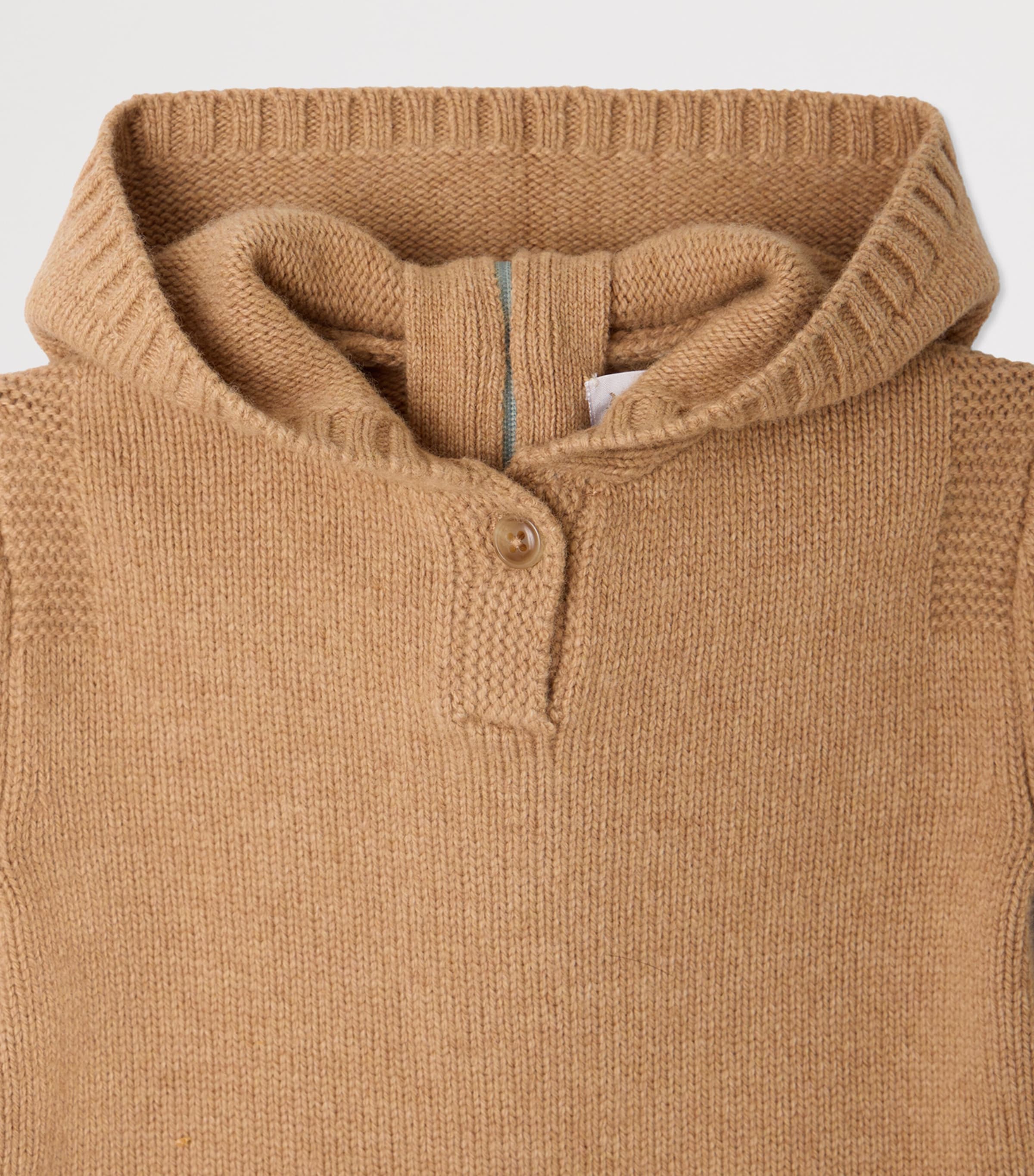 Bonpoint Wool-Blend Hoodie (3-18 Months) Rose The Image 3
