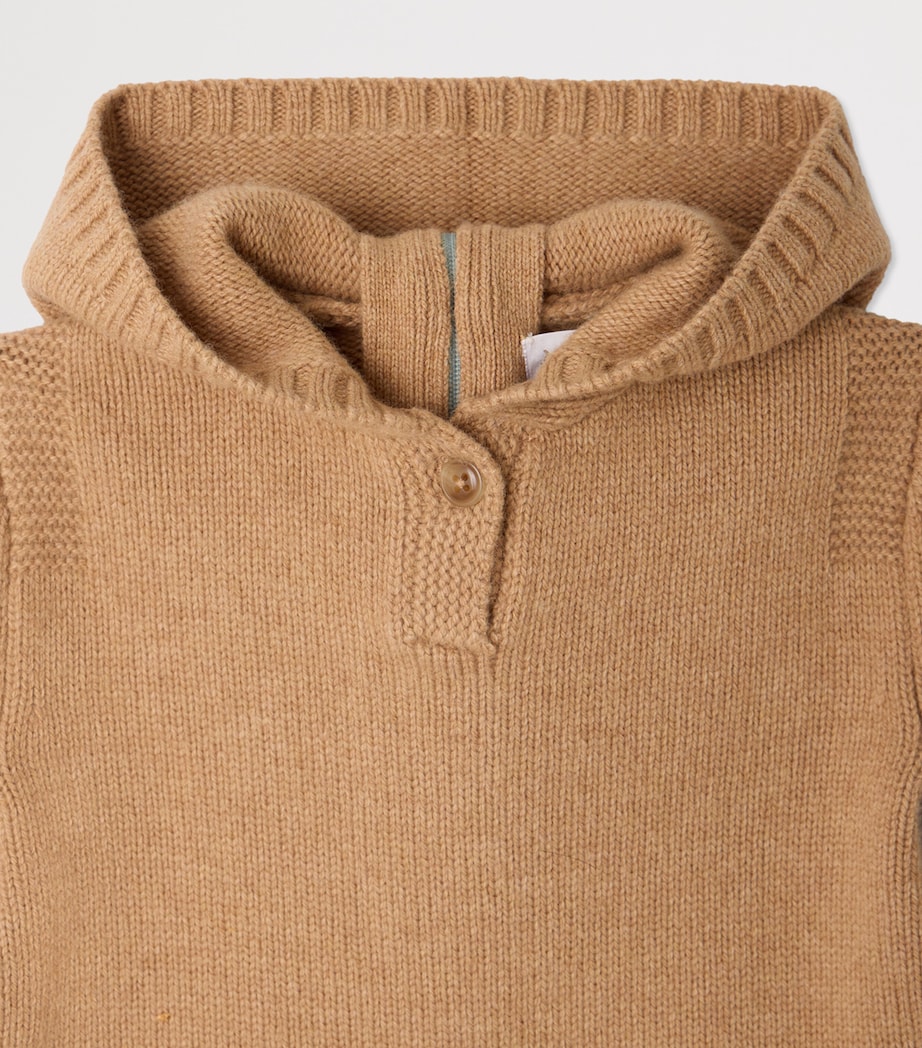 Bonpoint Wool-Blend Hoodie (3-18 Months) Rose The Image 3