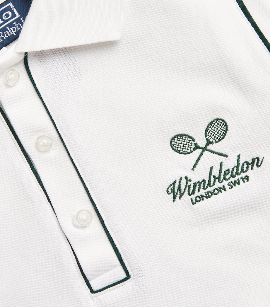 Polo Ralph Lauren Womens x Wimbledon Stretch-Cotton Polo Shirt White Image 5