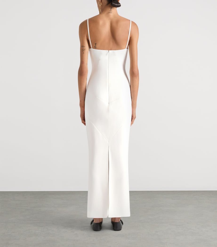 Crepe Maxi Dress IVORY Image 3