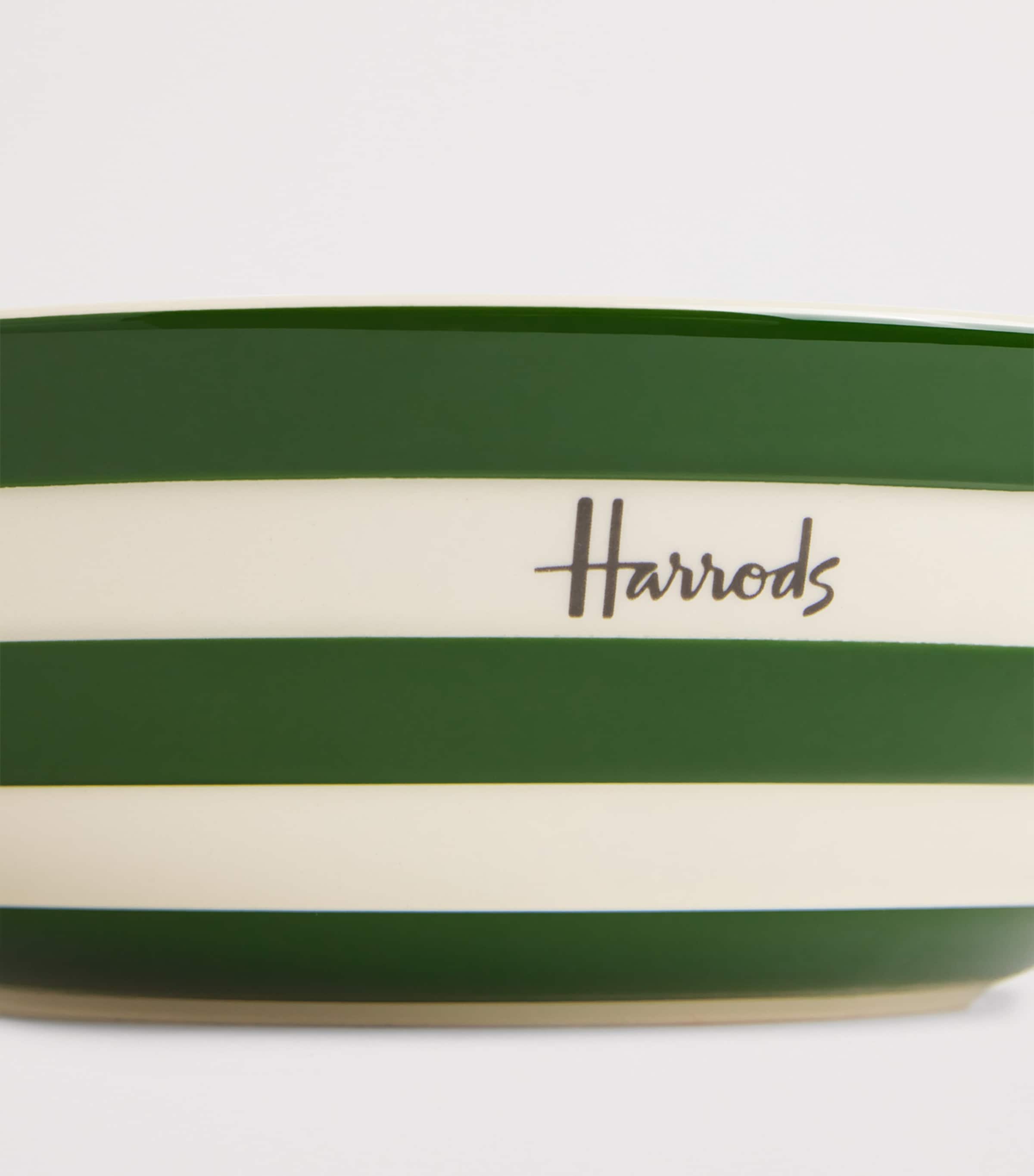 Cornish Stripe Serving Bowl (30.5cm) GREEN Image 3
