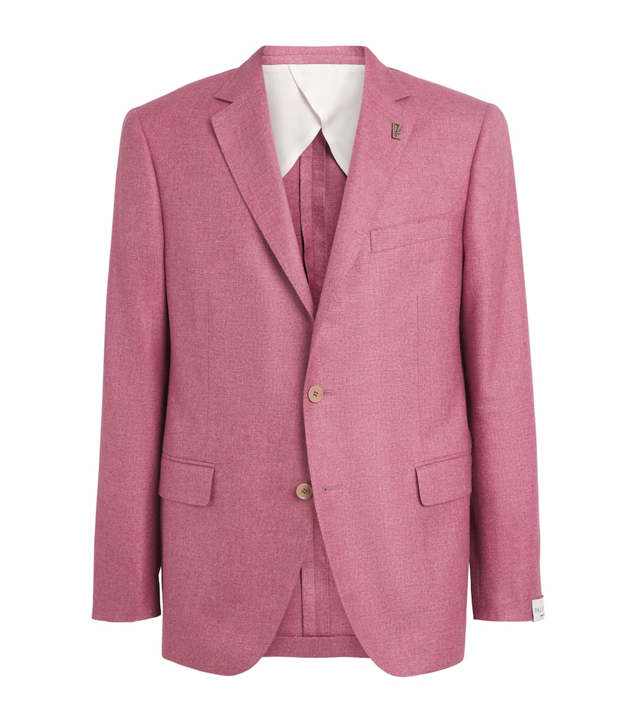 Pal Zileri Mens Silk-Cashmere Vicenza Blazer Pink Image 1