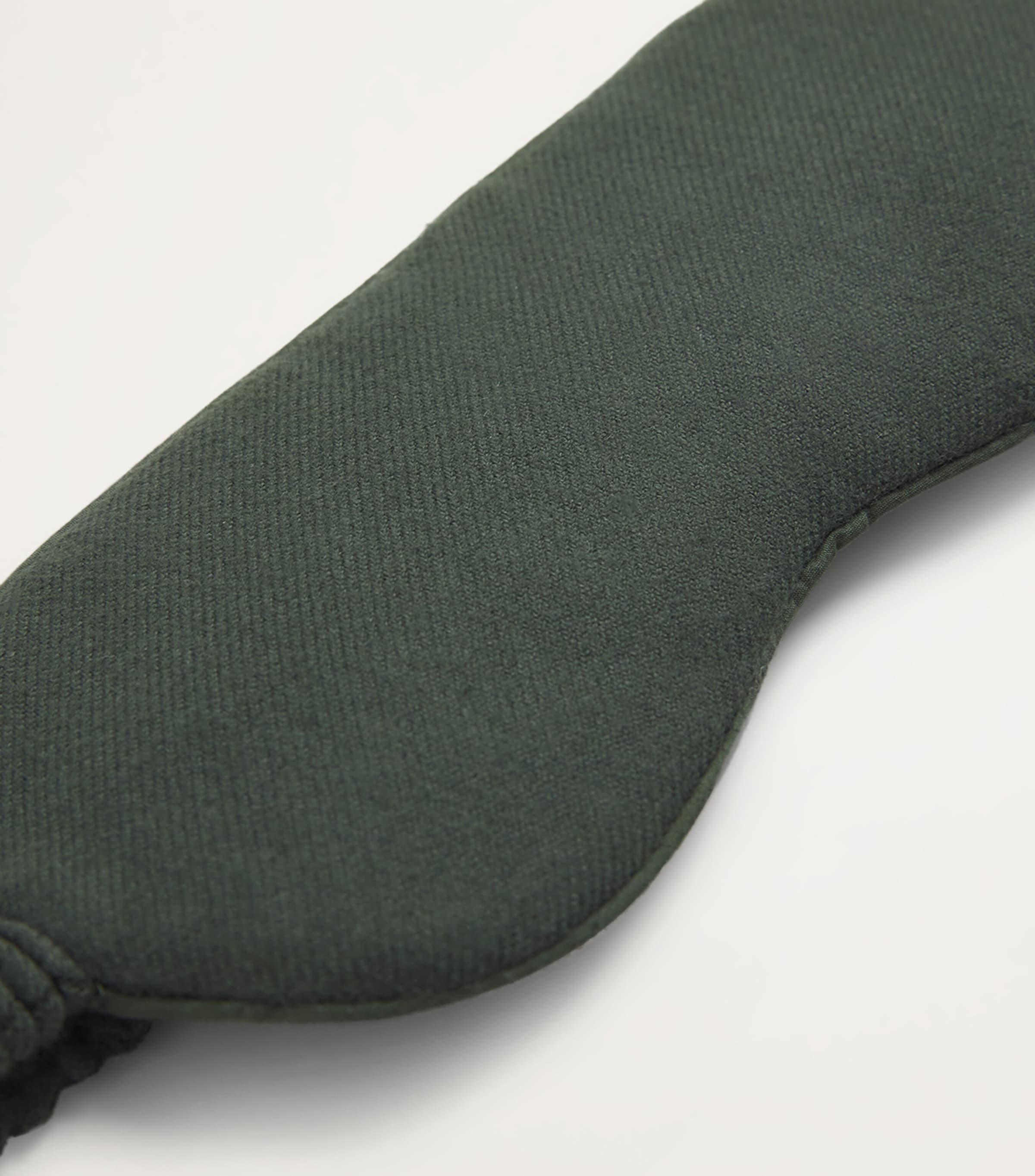 Brushed Cotton Sleep Mask DARK GREEN Image 4