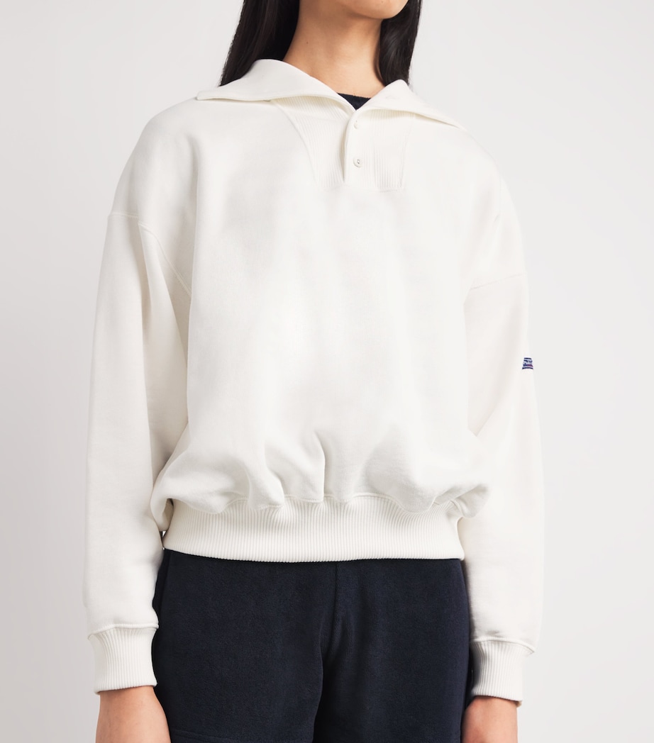 Collared Sweatshirt WHITE Image 6