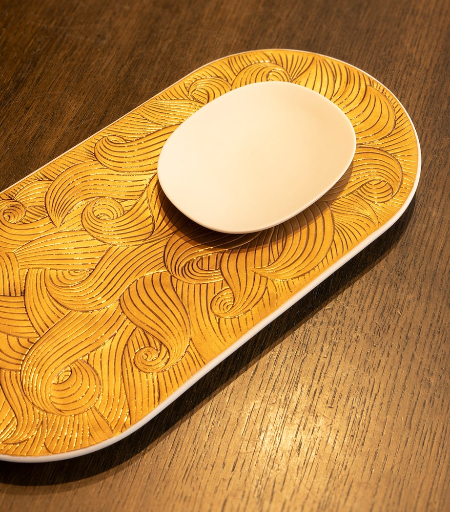 Lladró Porcelain Mirage Tray White & Gold Image 2
