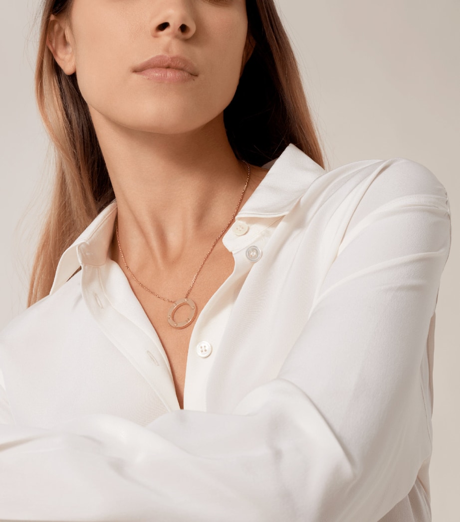 Rose Gold LOVE Necklace ROSE GOLD Image 5
