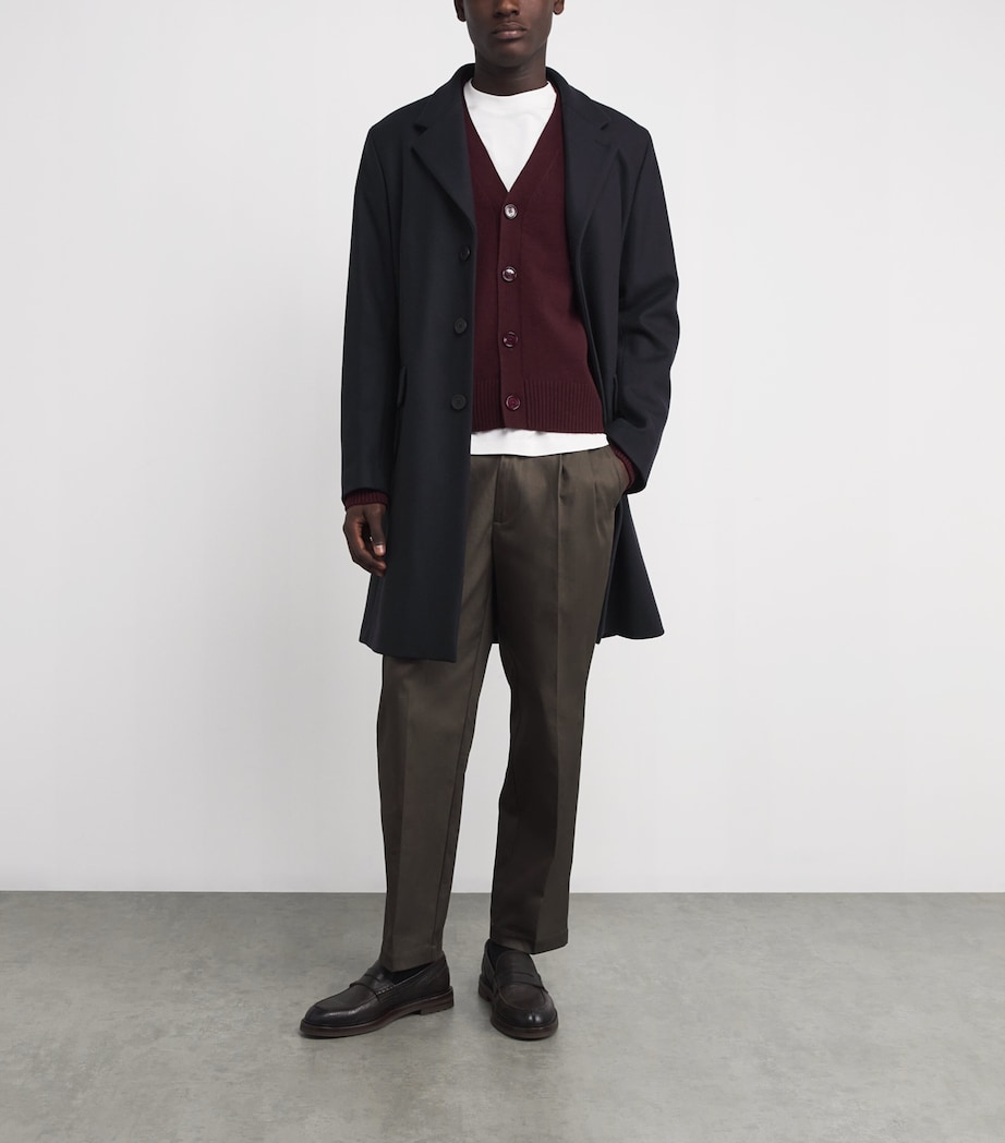 Wool-Blend Apollo Overcoat NAVY BLUE Image 2