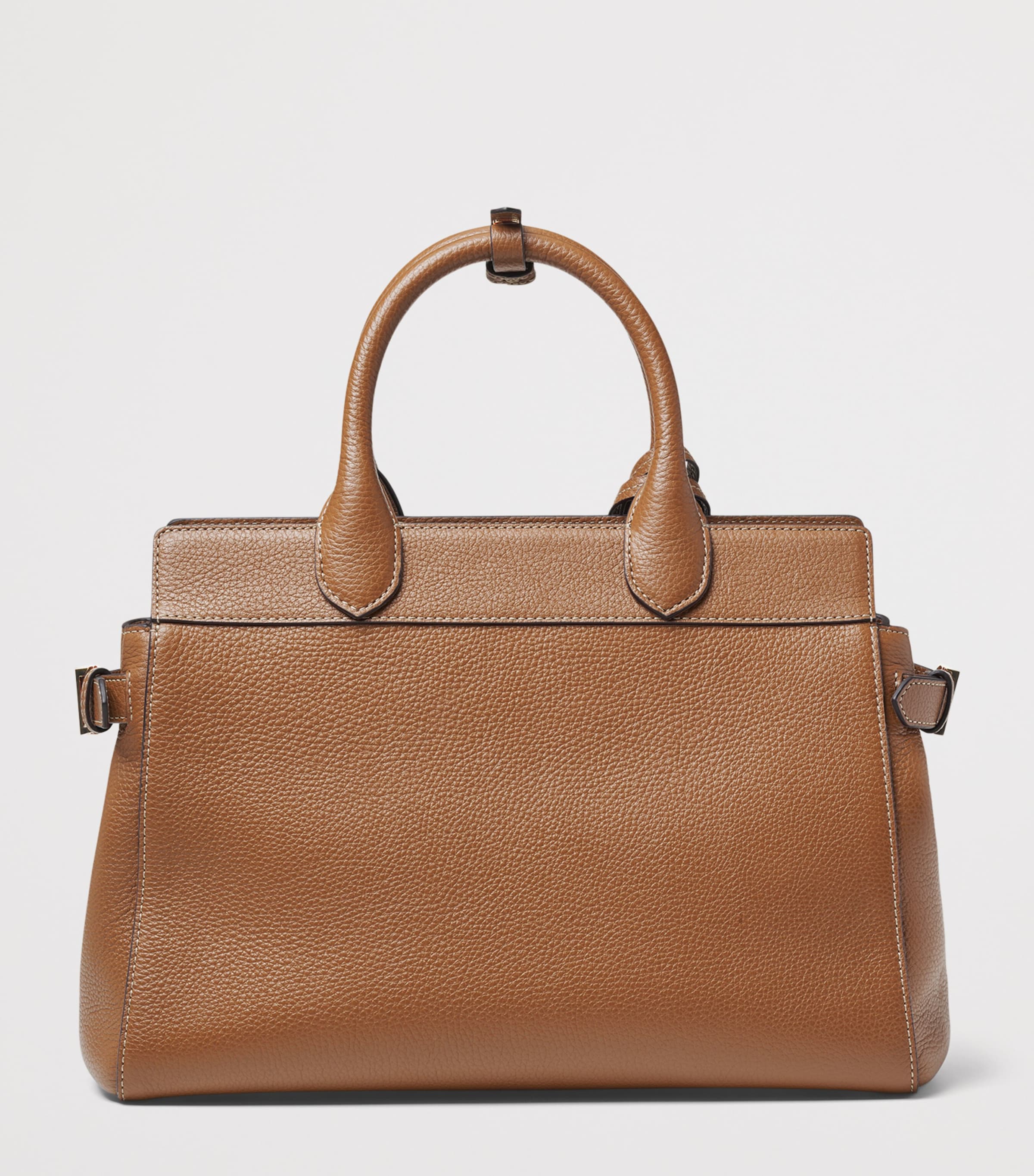 Aspinal Of London Leather Savannah Top-Handle Bag Tan Image 2