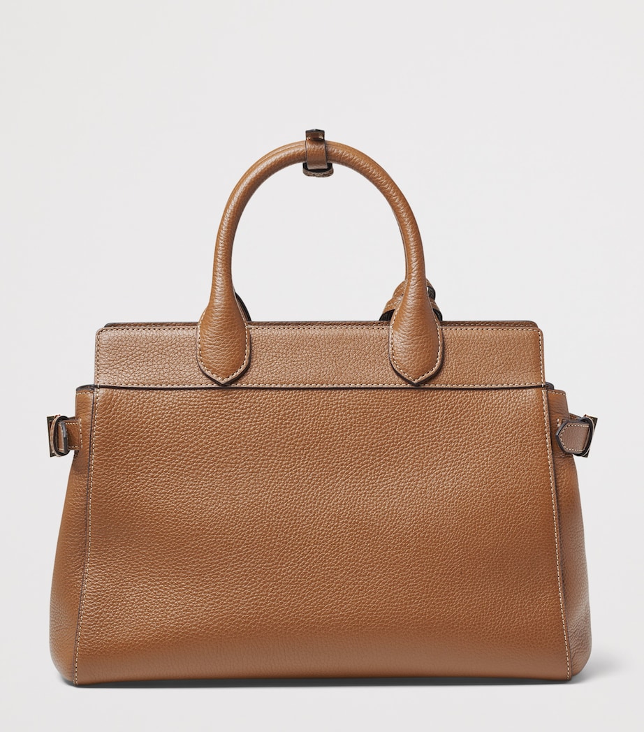 Aspinal Of London Leather Savannah Top-Handle Bag Tan Image 2