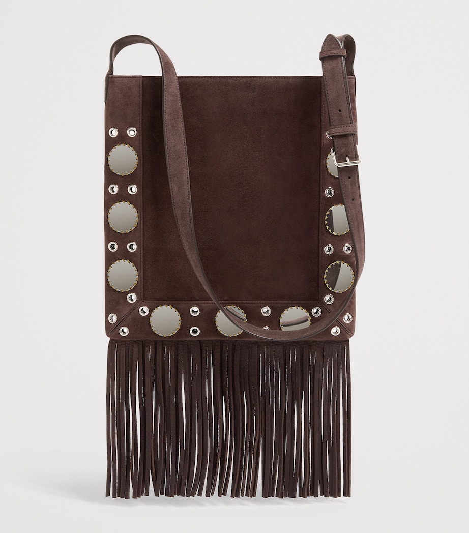 Suede Embellished Nellcôte Shoulder Bag RCB Image 2