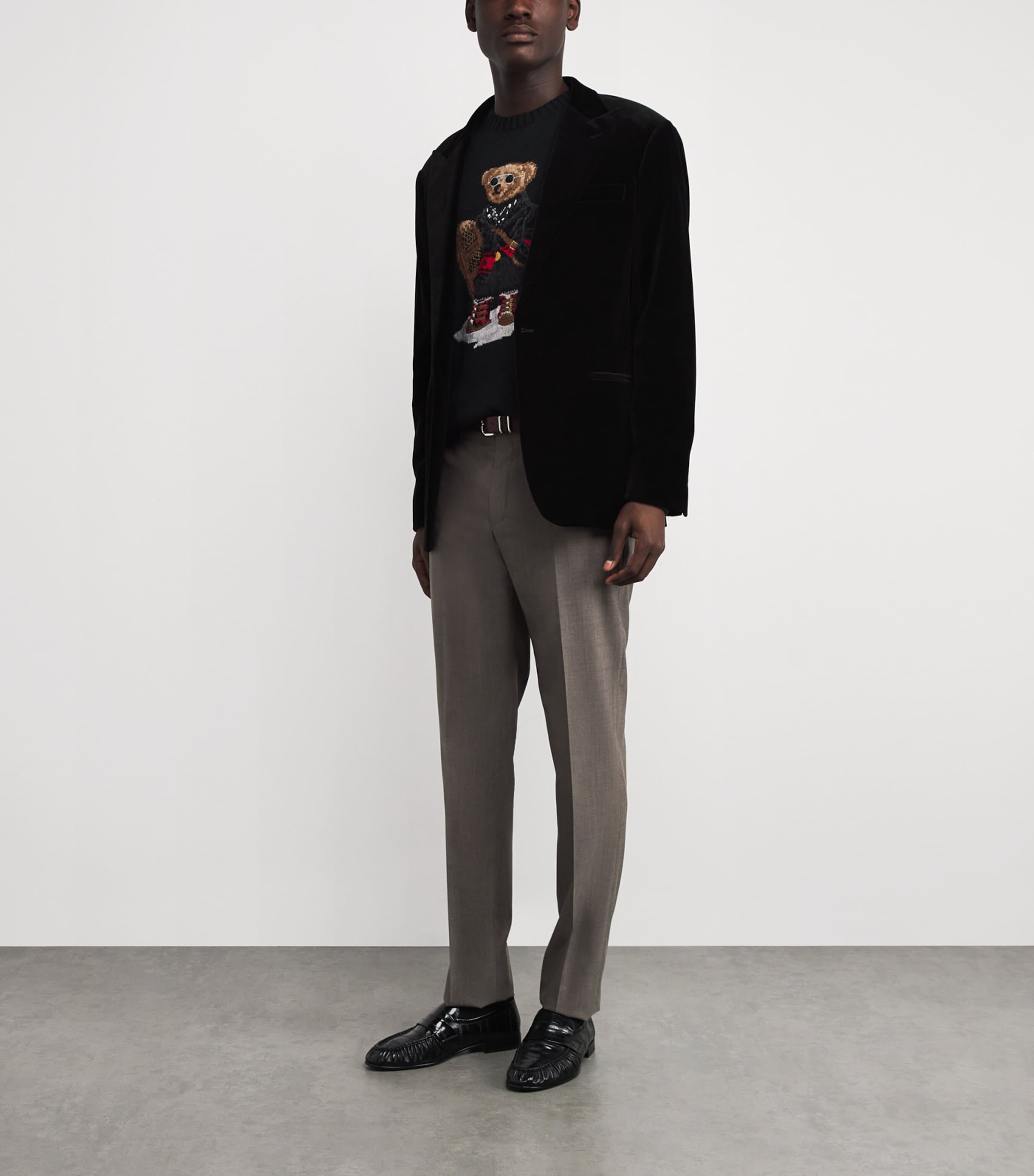 Velvet Blazer BLACK Image 2