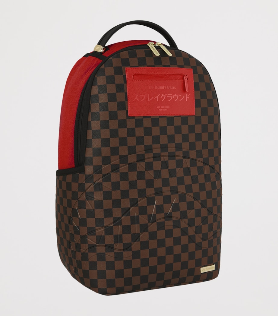 Sprayground Embossed Smile Redemption Backpack Red Redemption Image 2