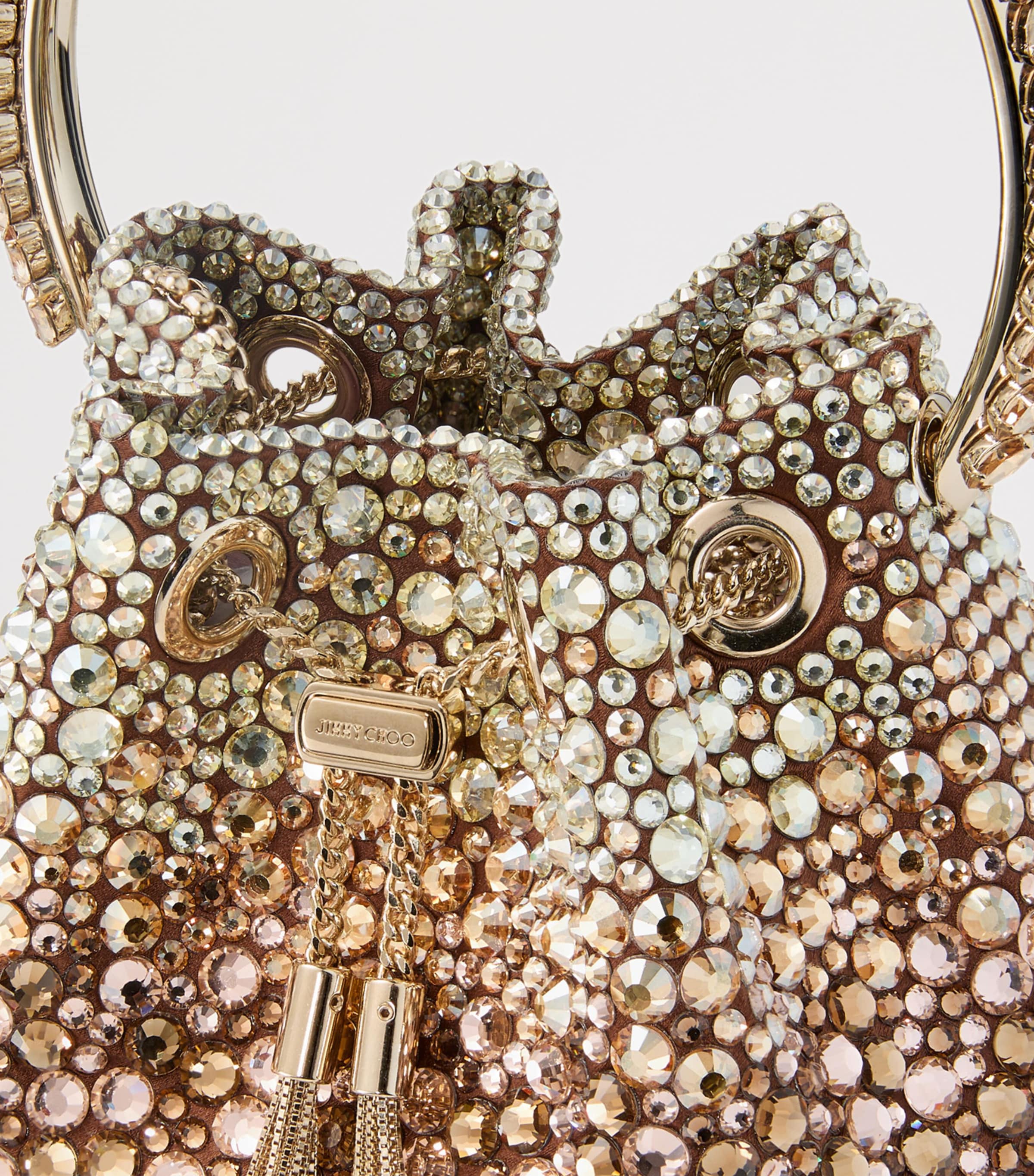 Bon Bon Embellished Top-Handle Bag BRONZE/HONEY MIX Image 4