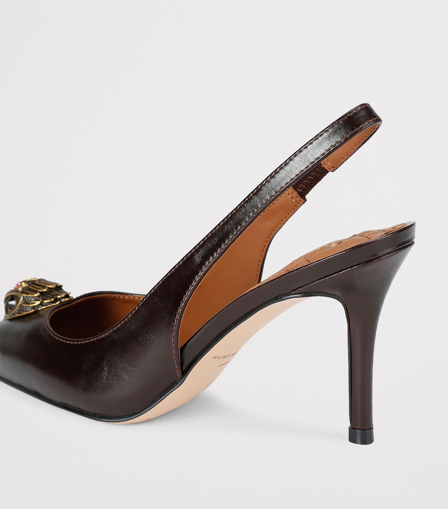 Leather Belgravia Slingback Pumps BROWN/OTH Image 2