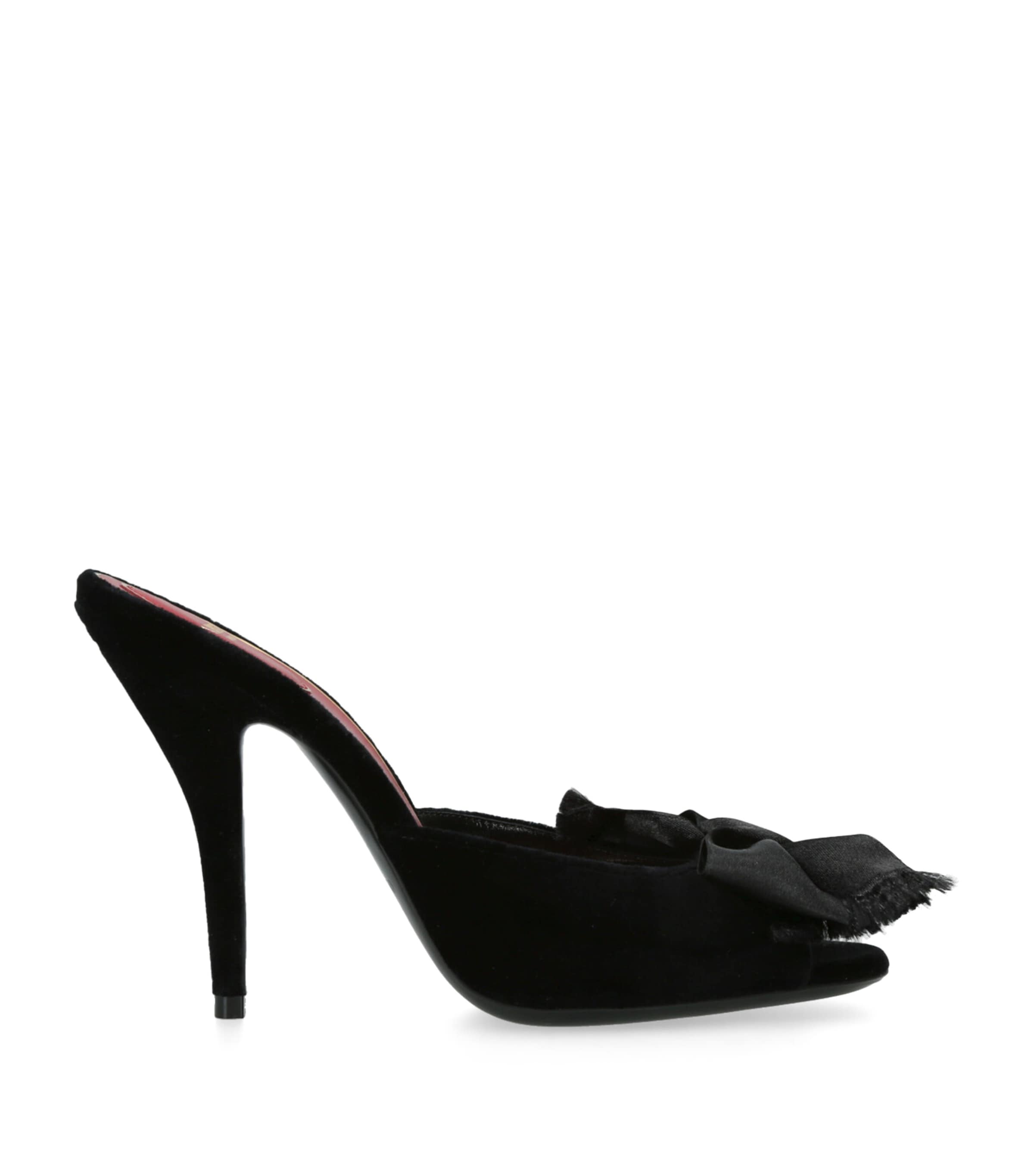 Valentino Garavani Velvet Marie A Heeled Sandals 105 Black Image 1