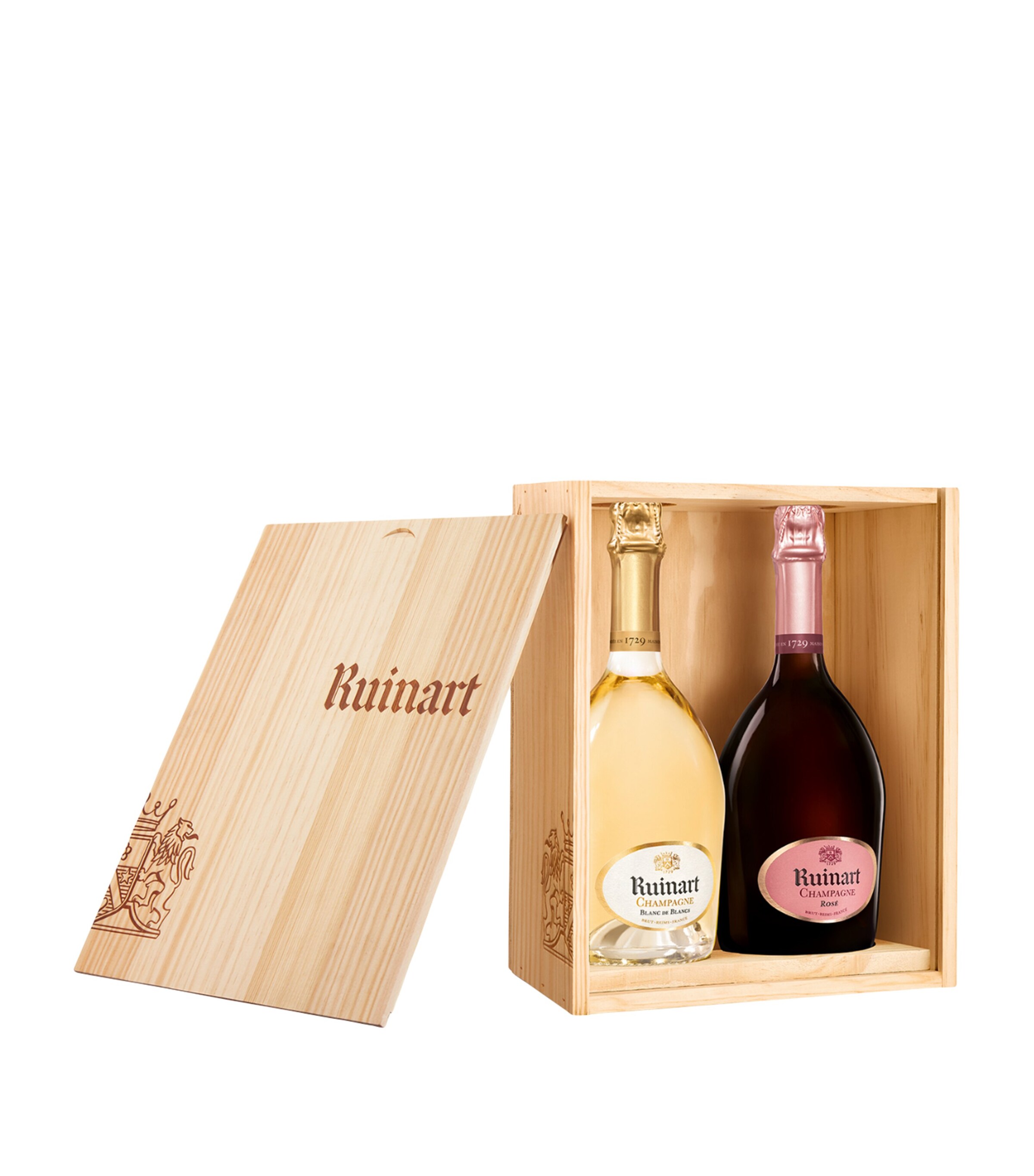 Ruinart Blanc de Blancs & Rosé Duo Gift Box (2 x 75cl) - Champagne
