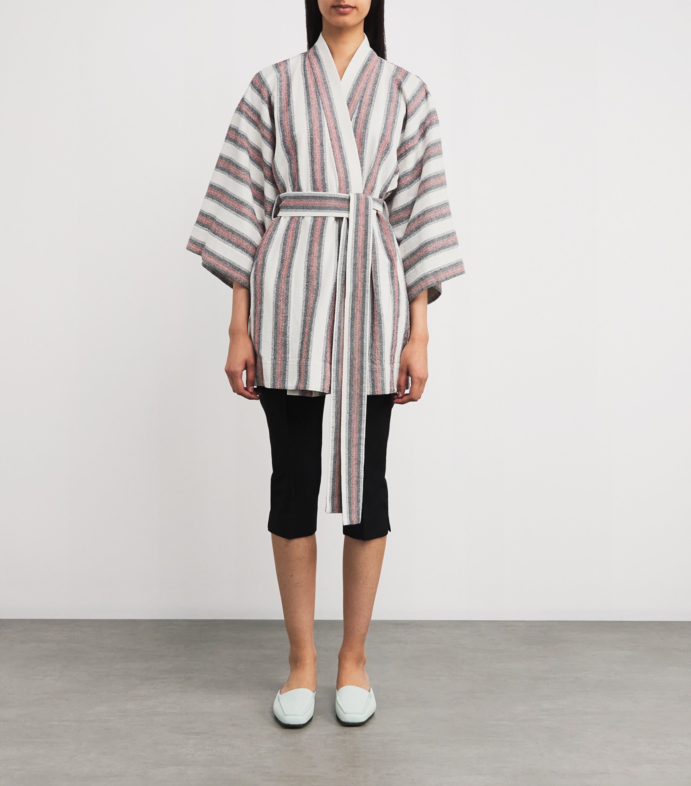 CAMILLA AND MARC Womens Stripe Balthaza Robe Dress Balthaza Stripe Image 3