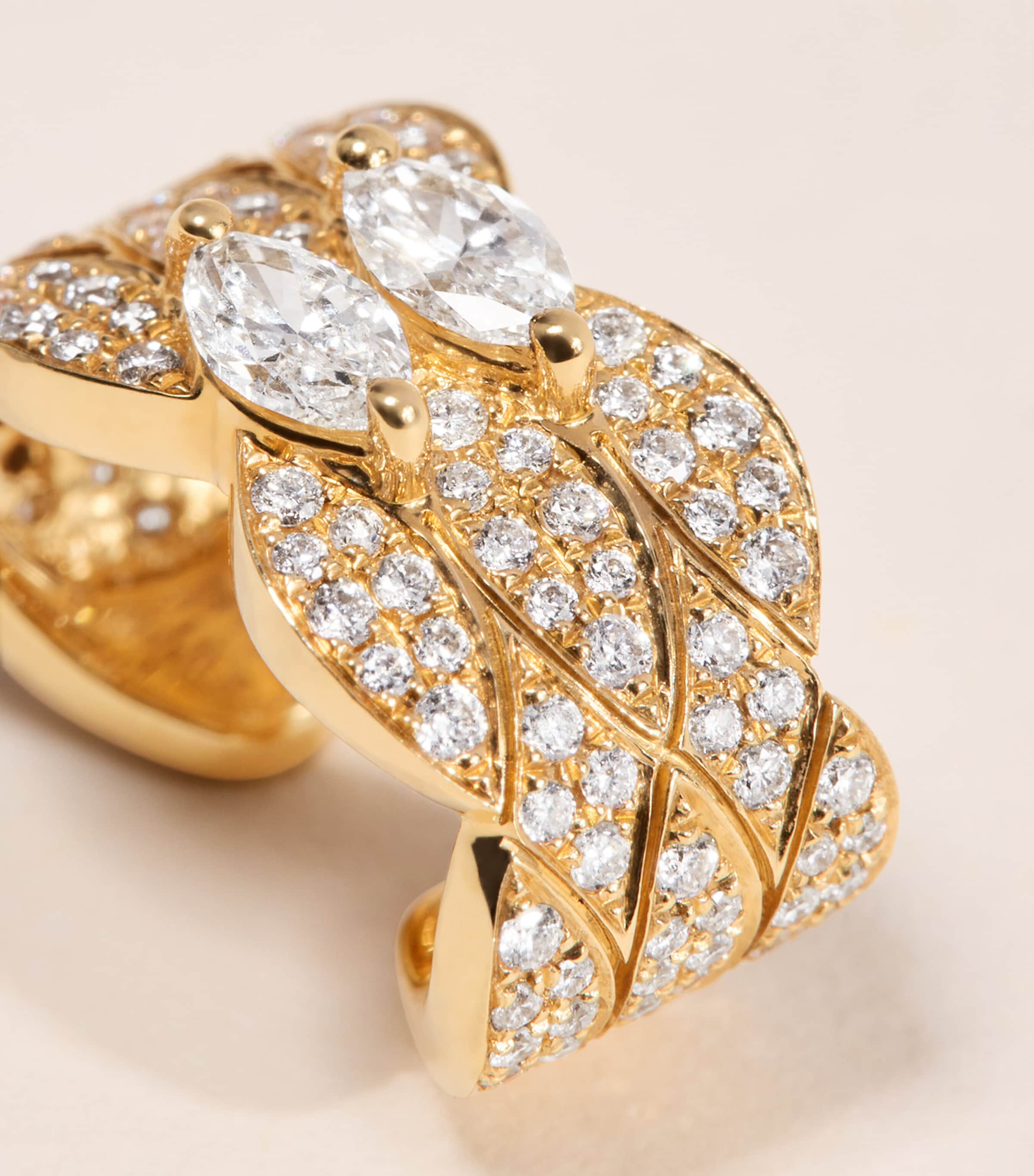 Anita Ko Yellow Gold and Diamond Talitha Ear Cuff Yellow Gold Image 4