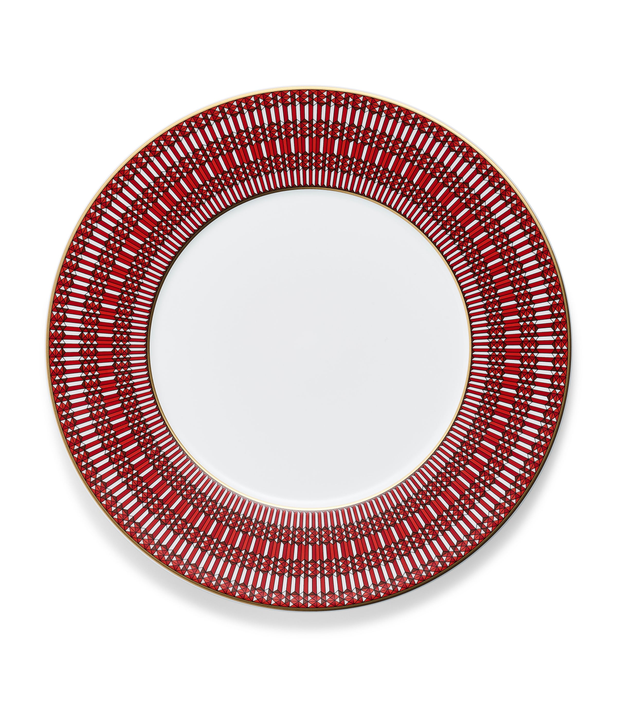 Baccarat Set Of 2 Arcadia Red Dinner Plates